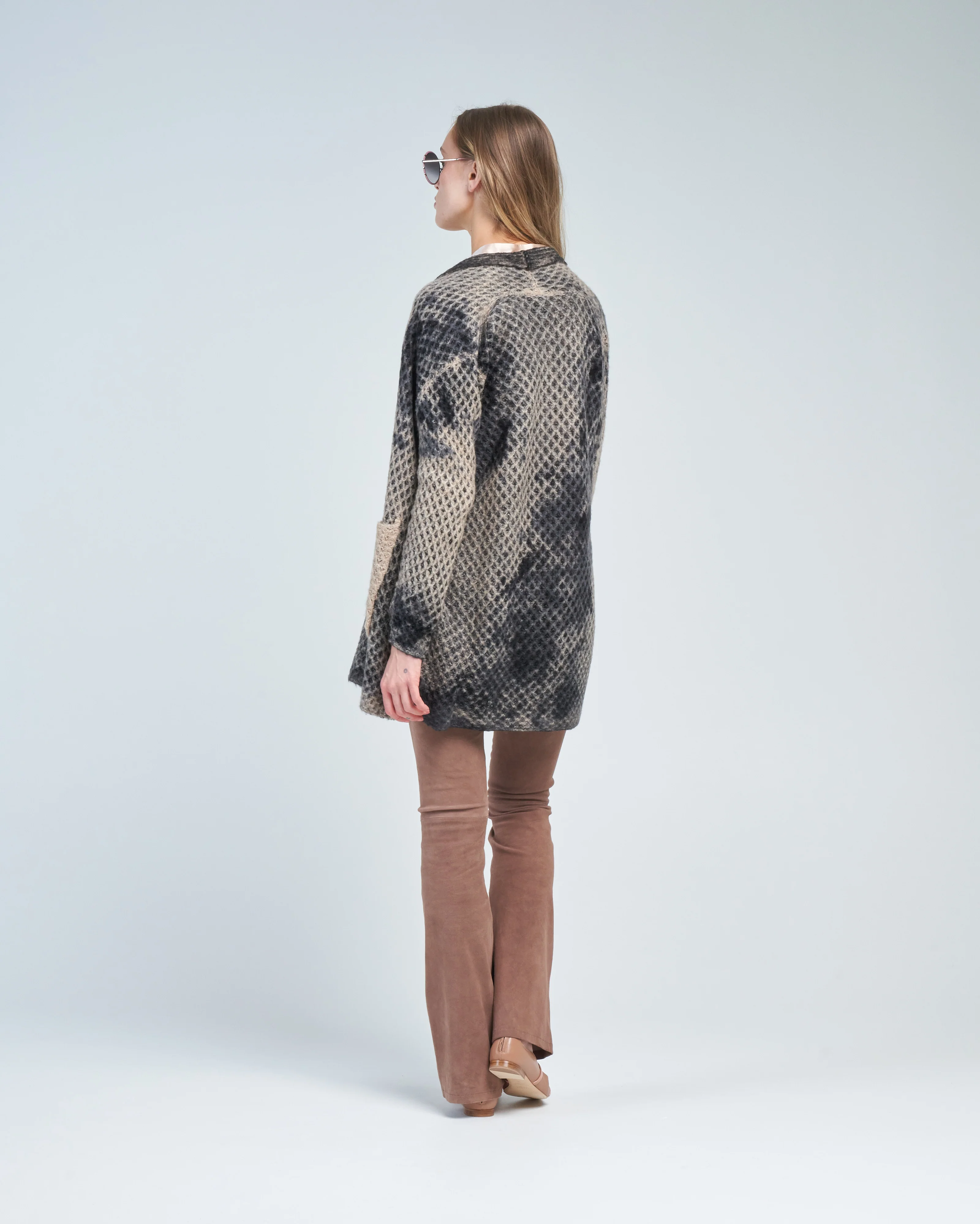 camel macro camouflage hive stitch cardigan - Image 5