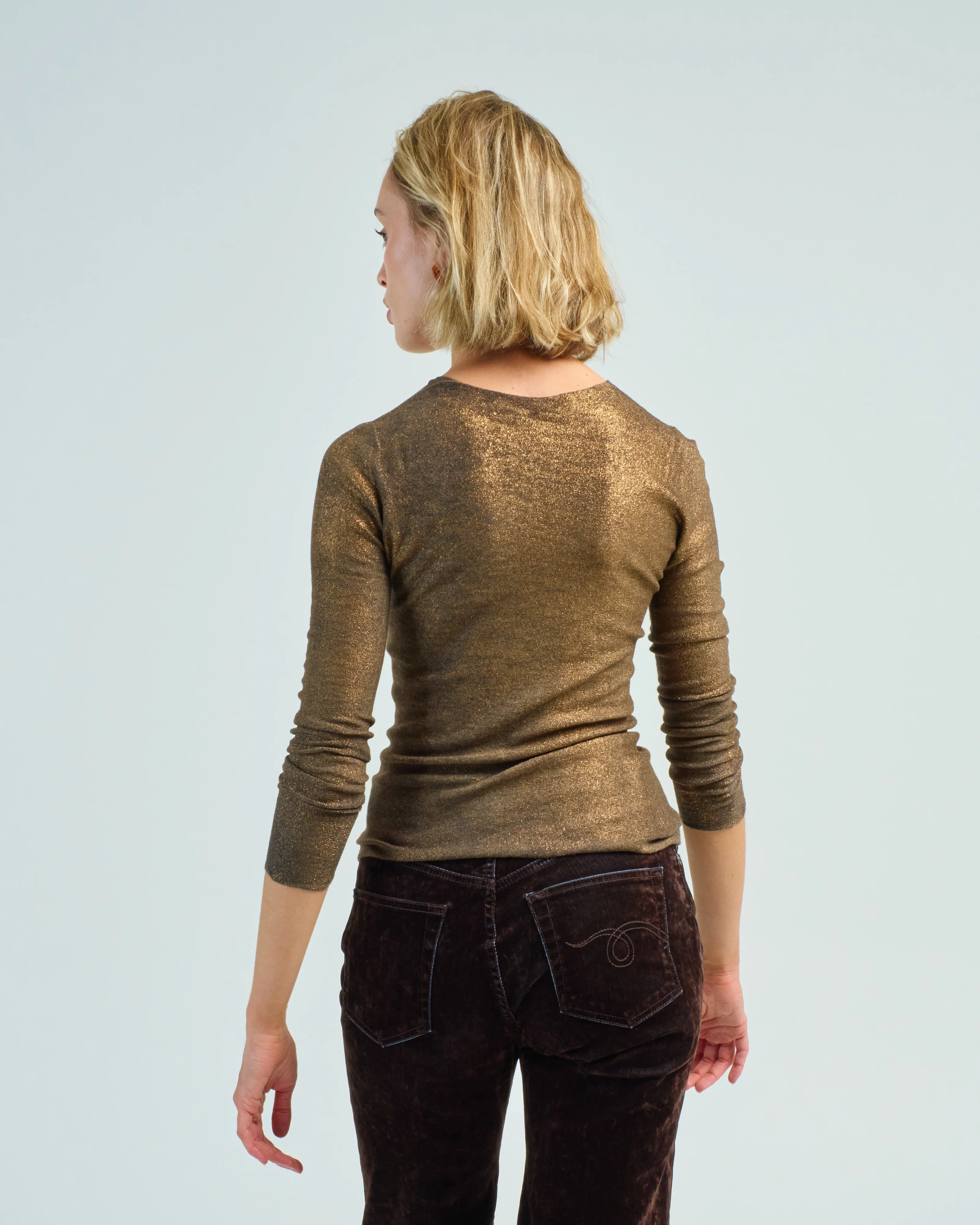 crew neck reversible stretch pullover - Image 4