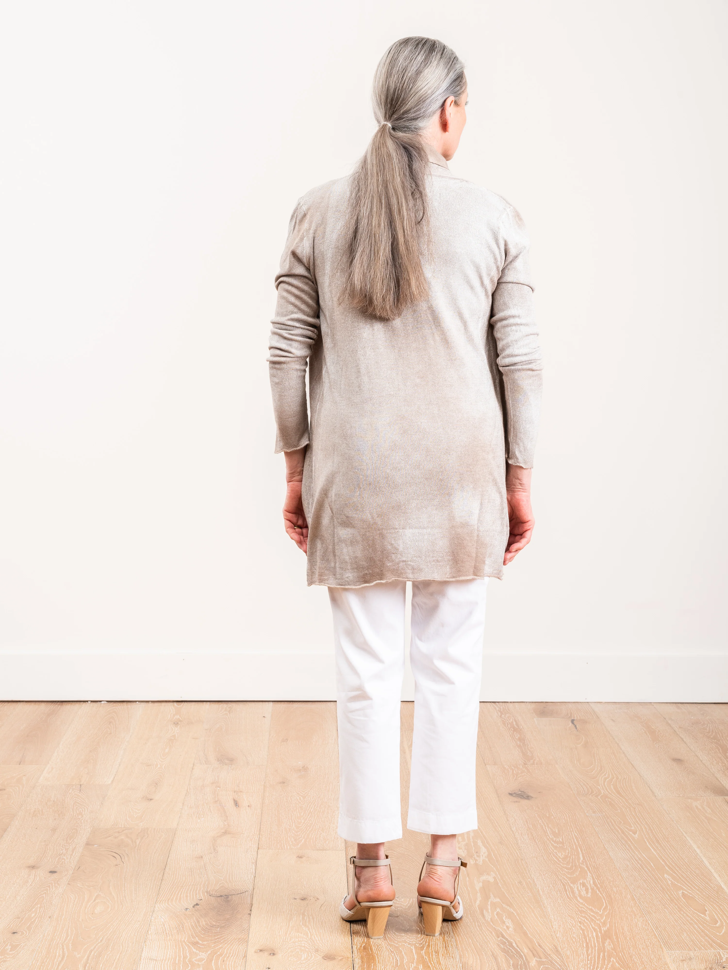draped shawl cardigan - Image 2