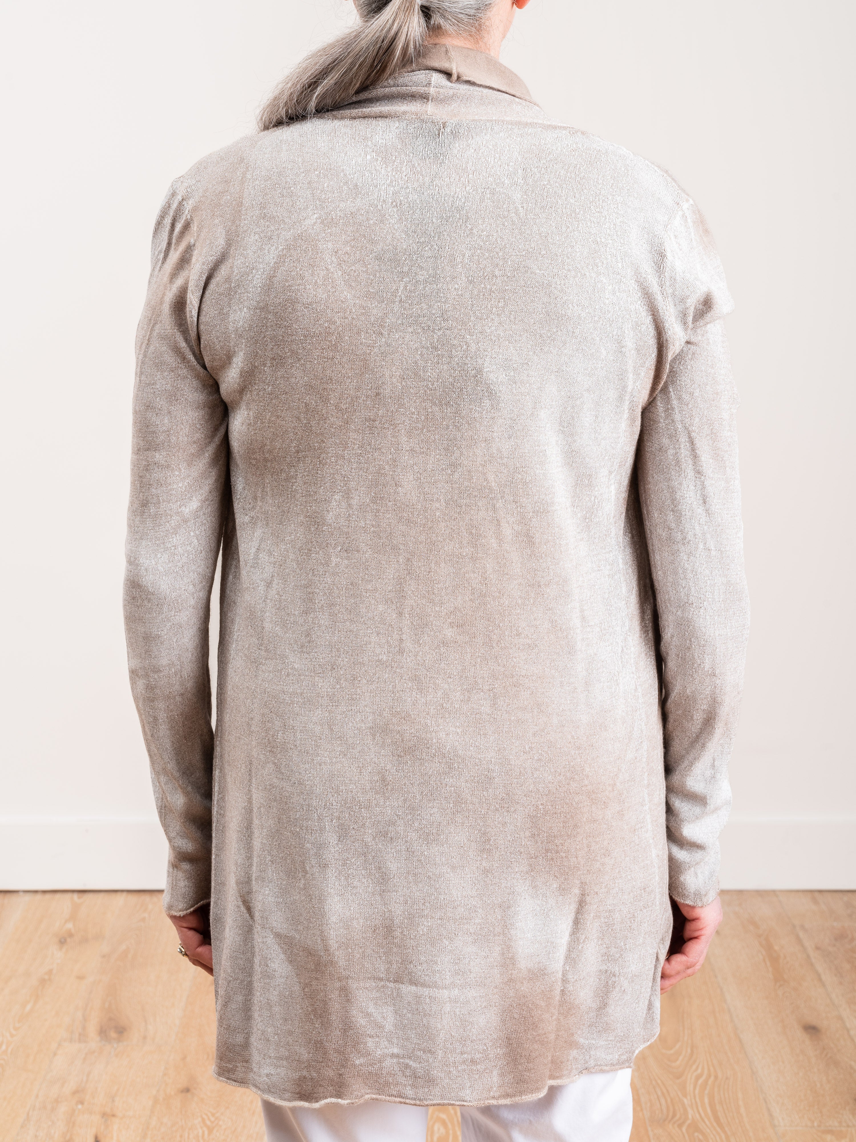 draped shawl cardigan - Image 5