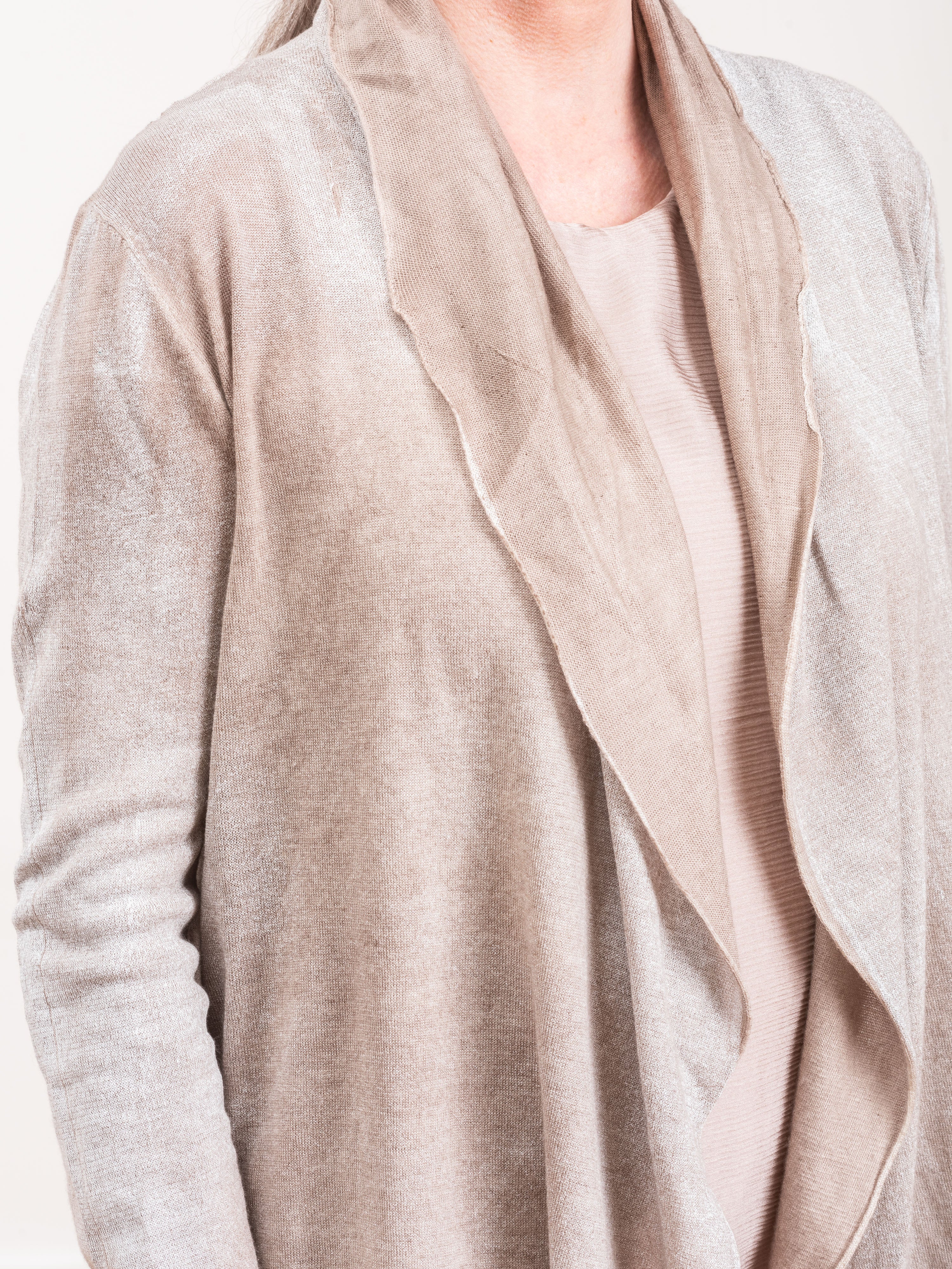 draped shawl cardigan - Image 6