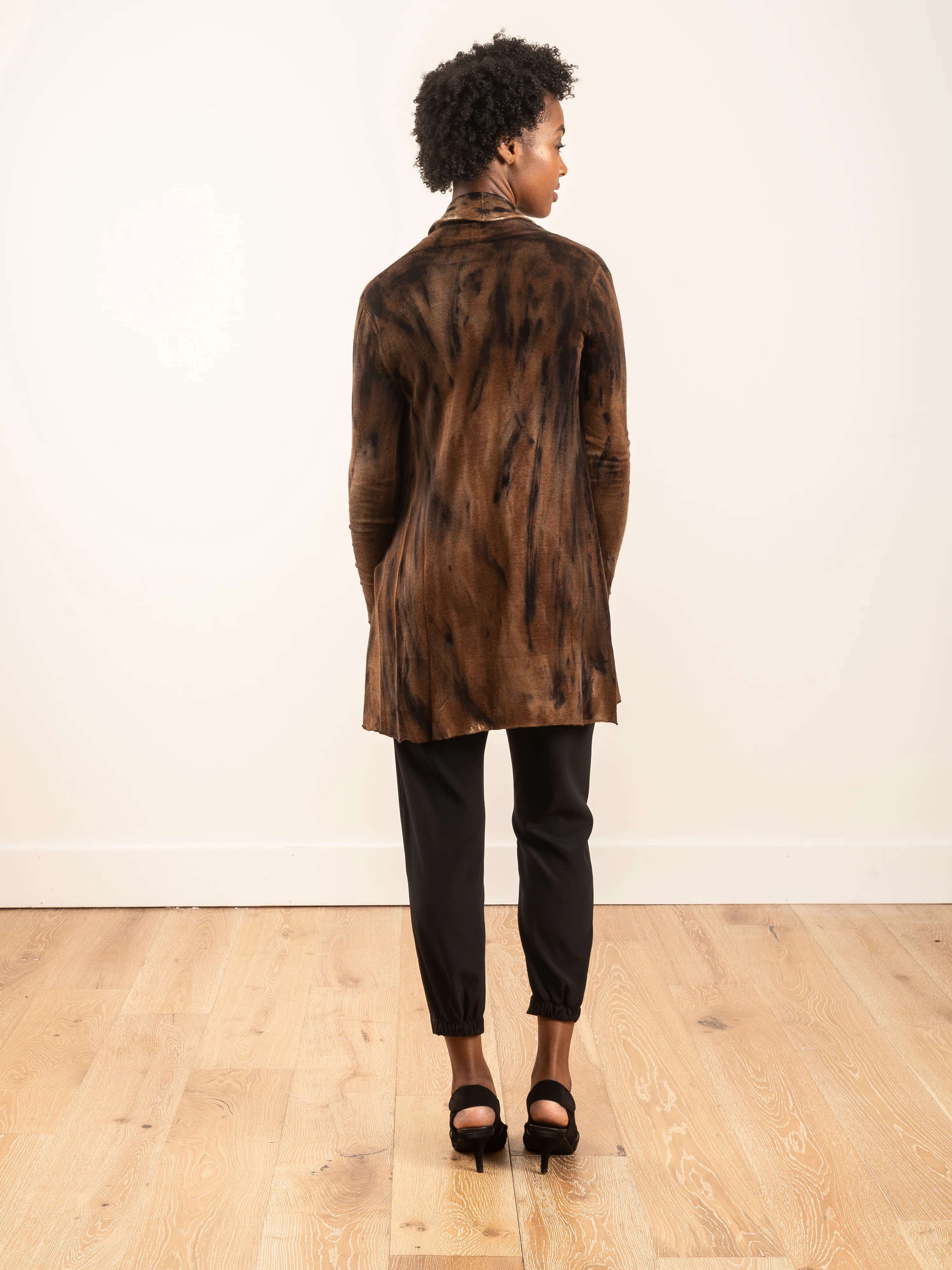 draped shawl cardigan with galactic effect - Image 3
