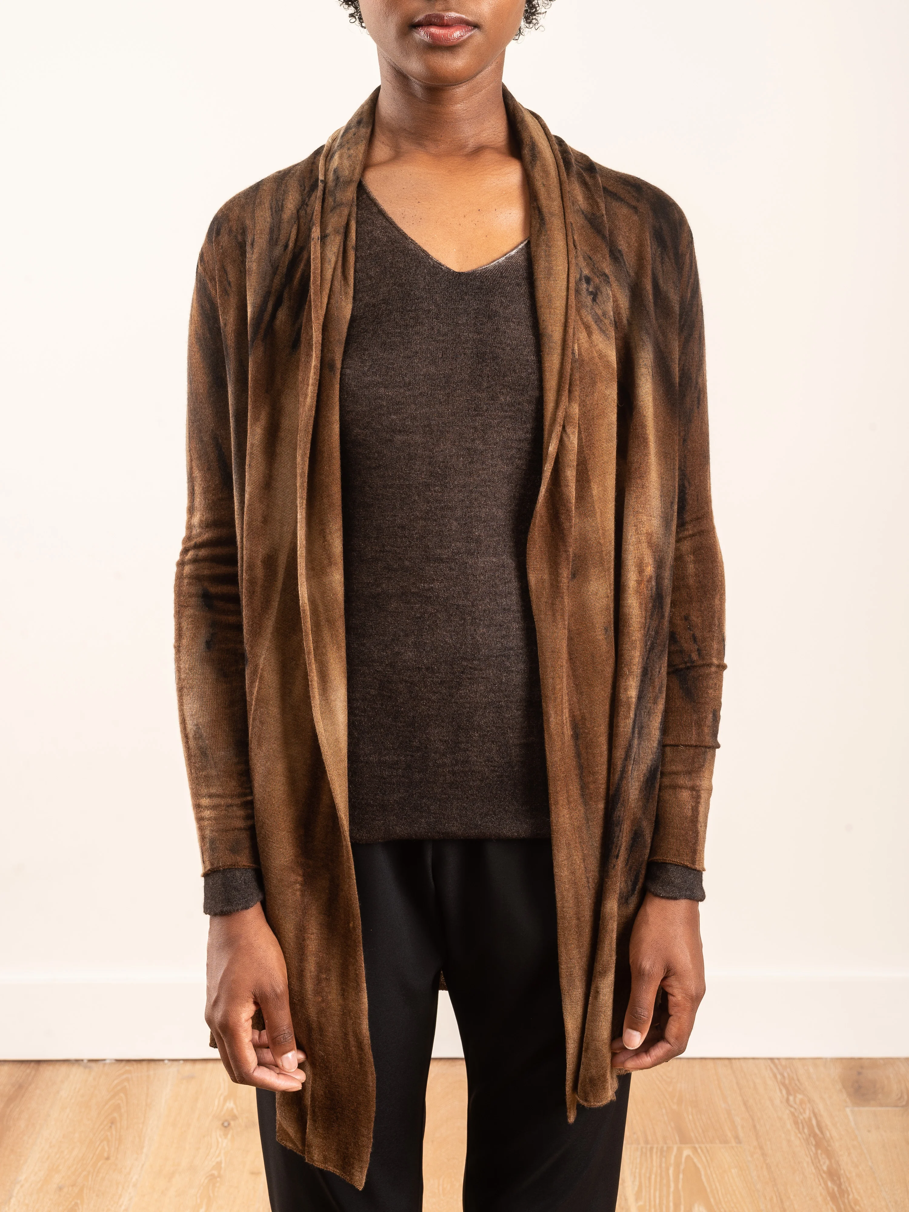 draped shawl cardigan with galactic effect - Image 5
