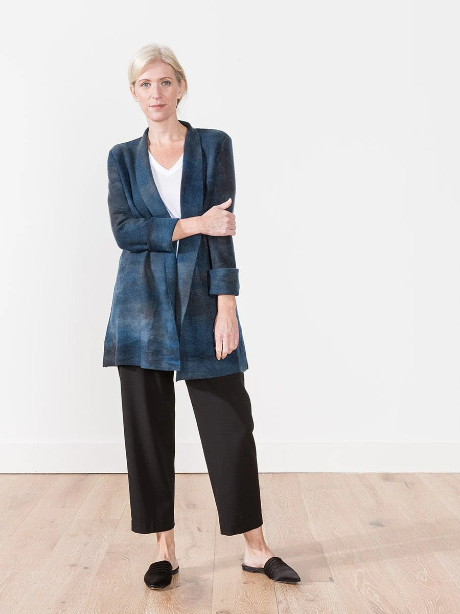 felted camouflage cardigan