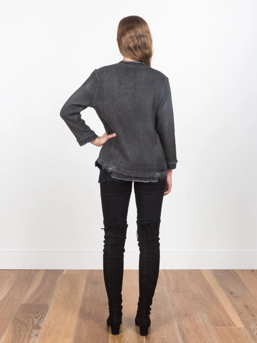 cropped sleeve sweater - Image 4