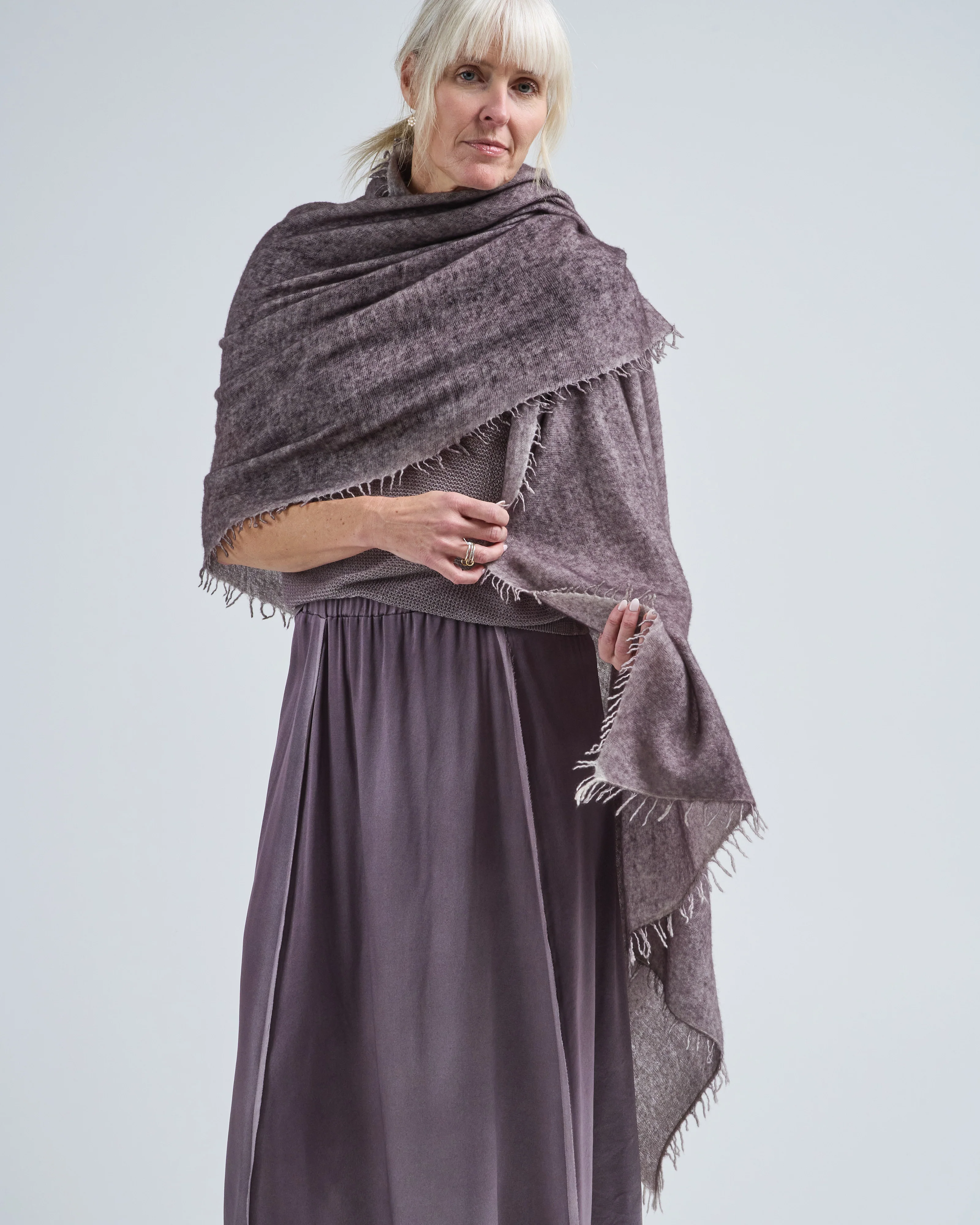 hand painted cashmere scarf - Image 5
