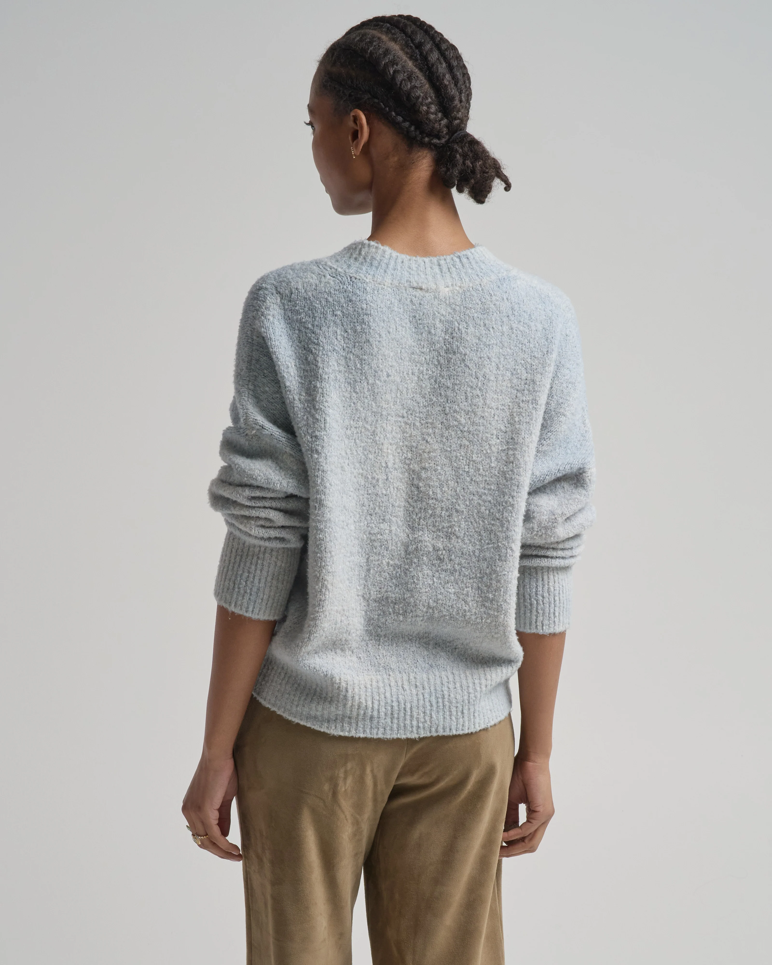 hand painted cotton v neck pullover - Image 4