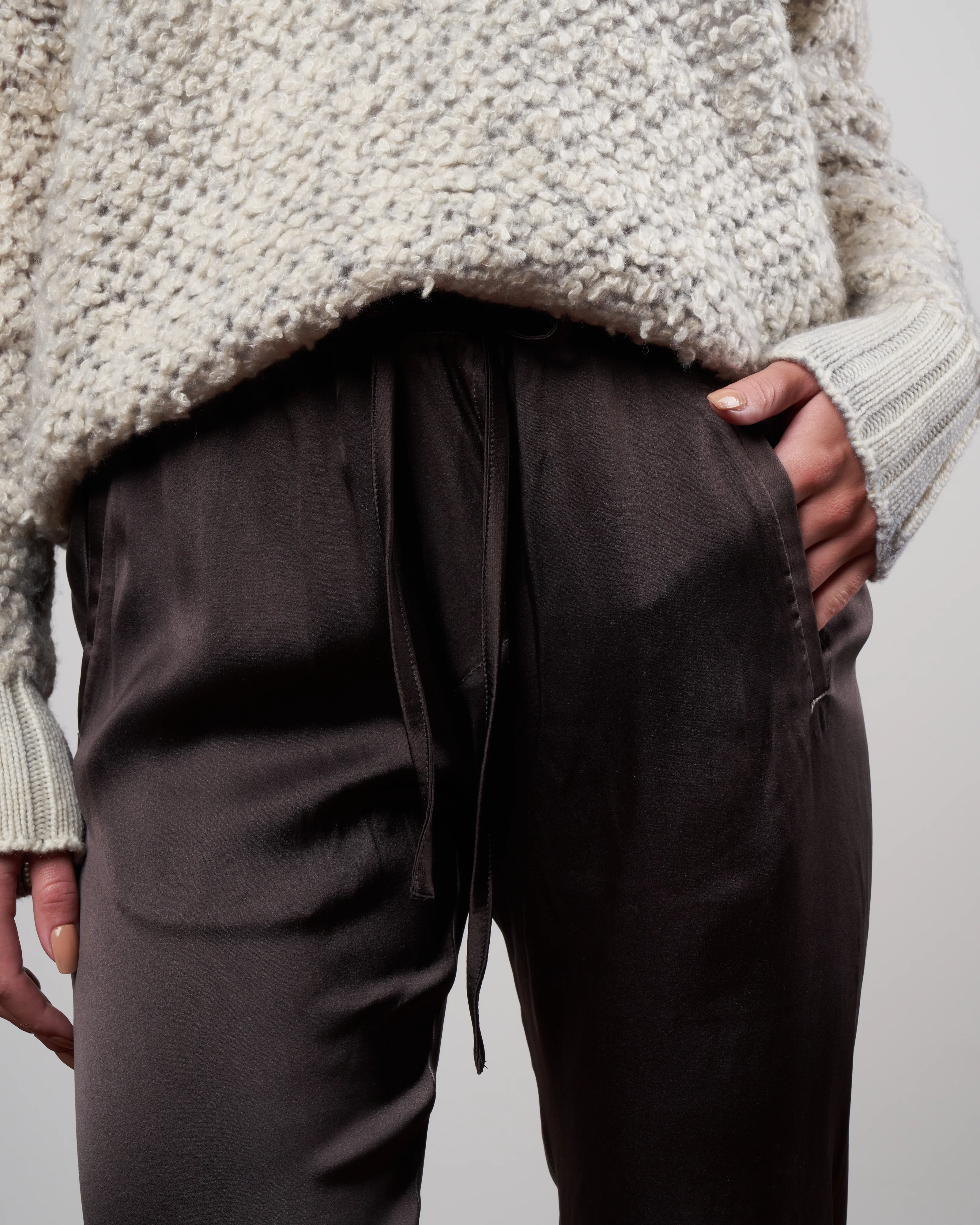 hand painted silk jogger pants - carruba - Image 5