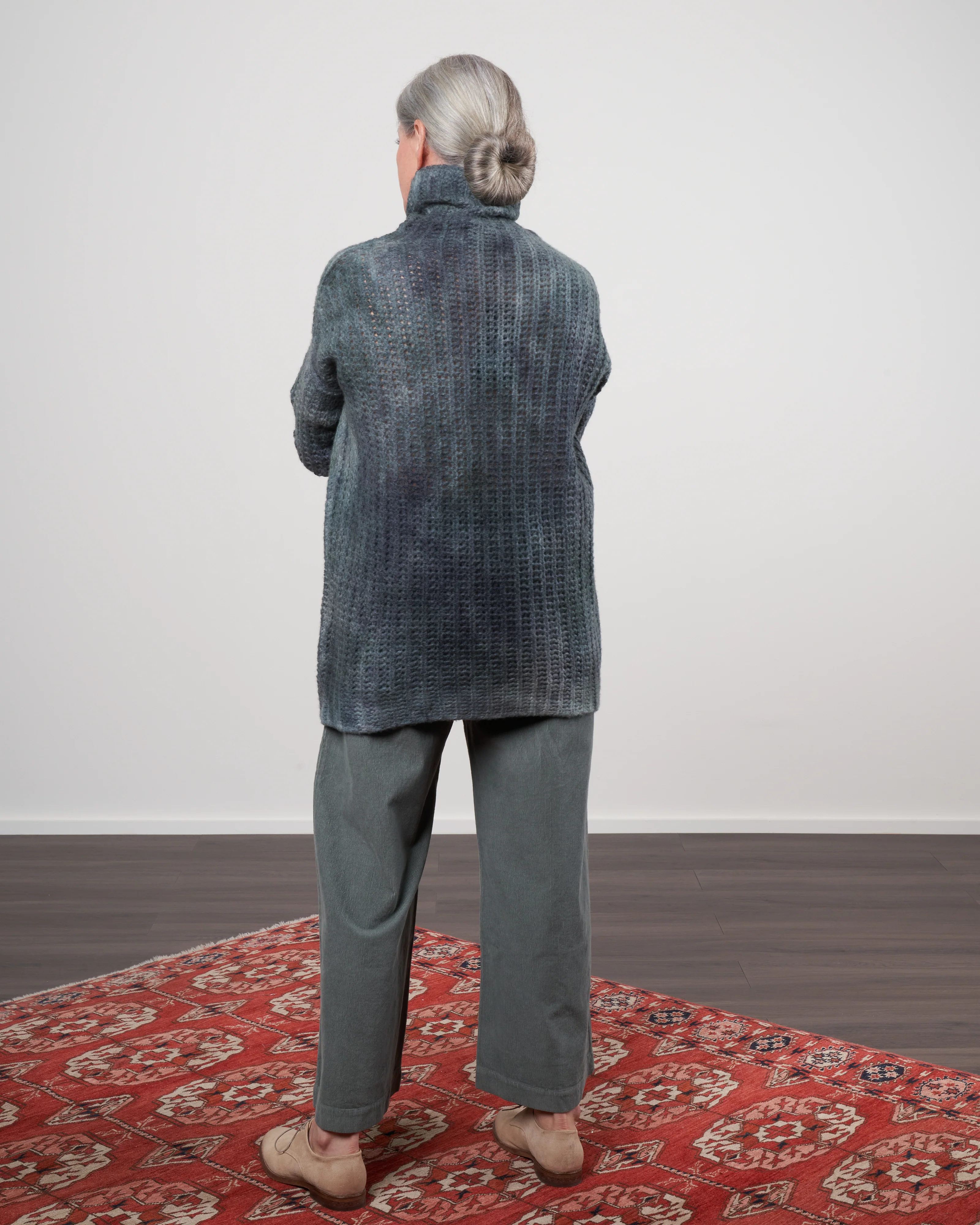 high neck corn stitch pullover - irish - Image 4