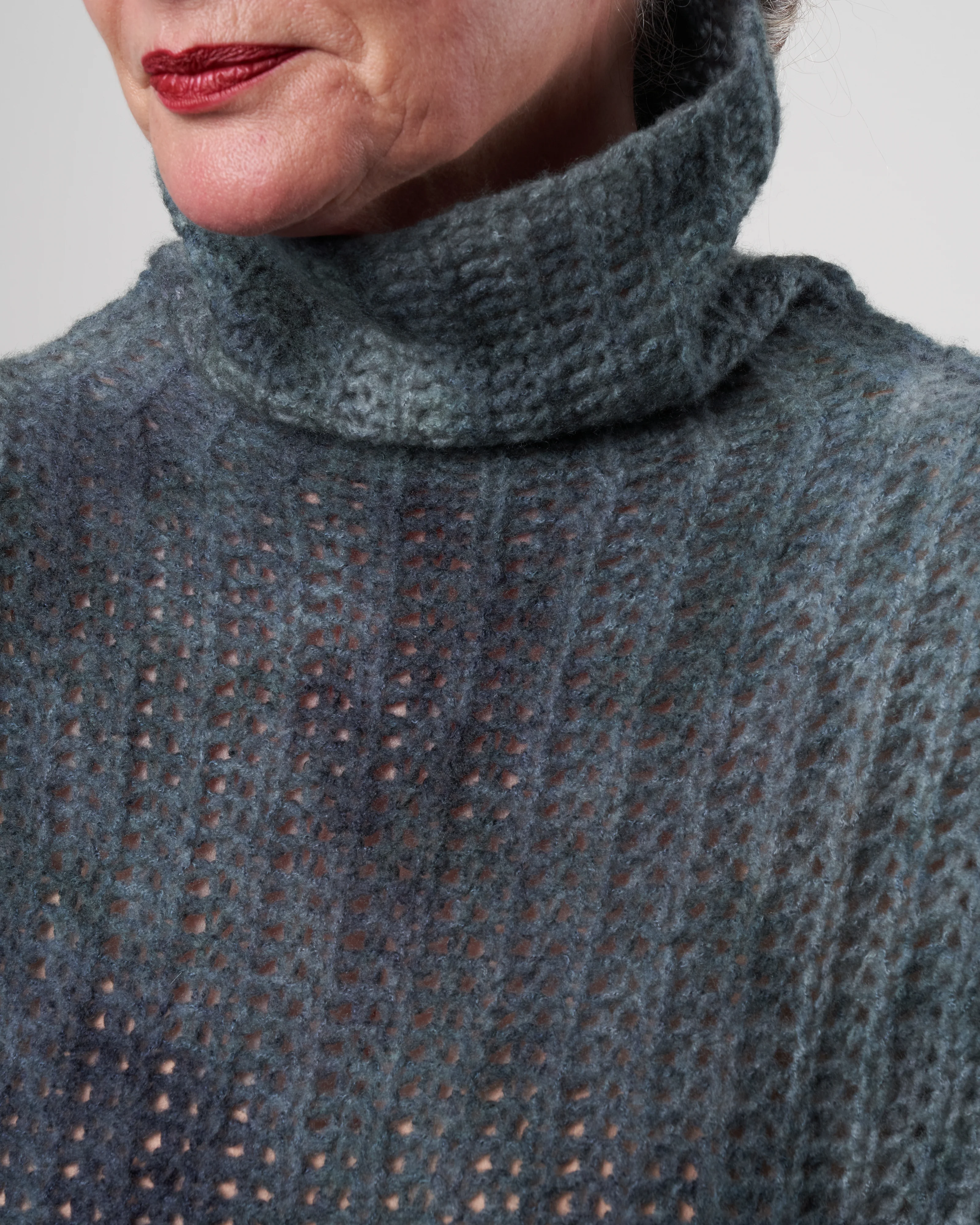 high neck corn stitch pullover - irish - Image 5