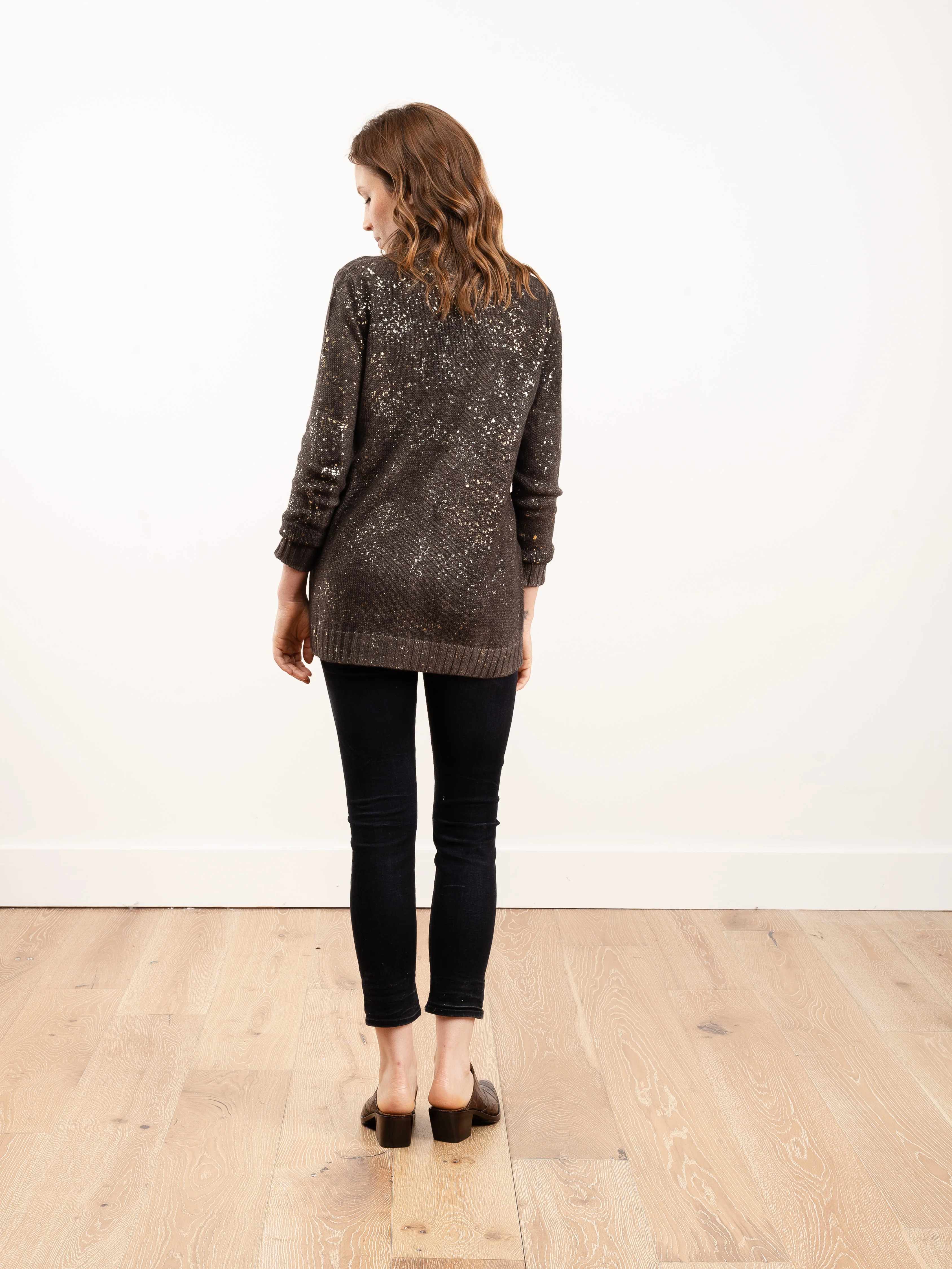 high neck laminated pullover - Image 3
