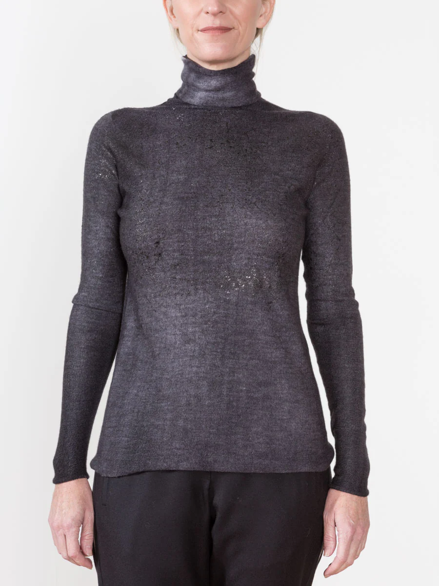 highneck pullover sweater - Image 2