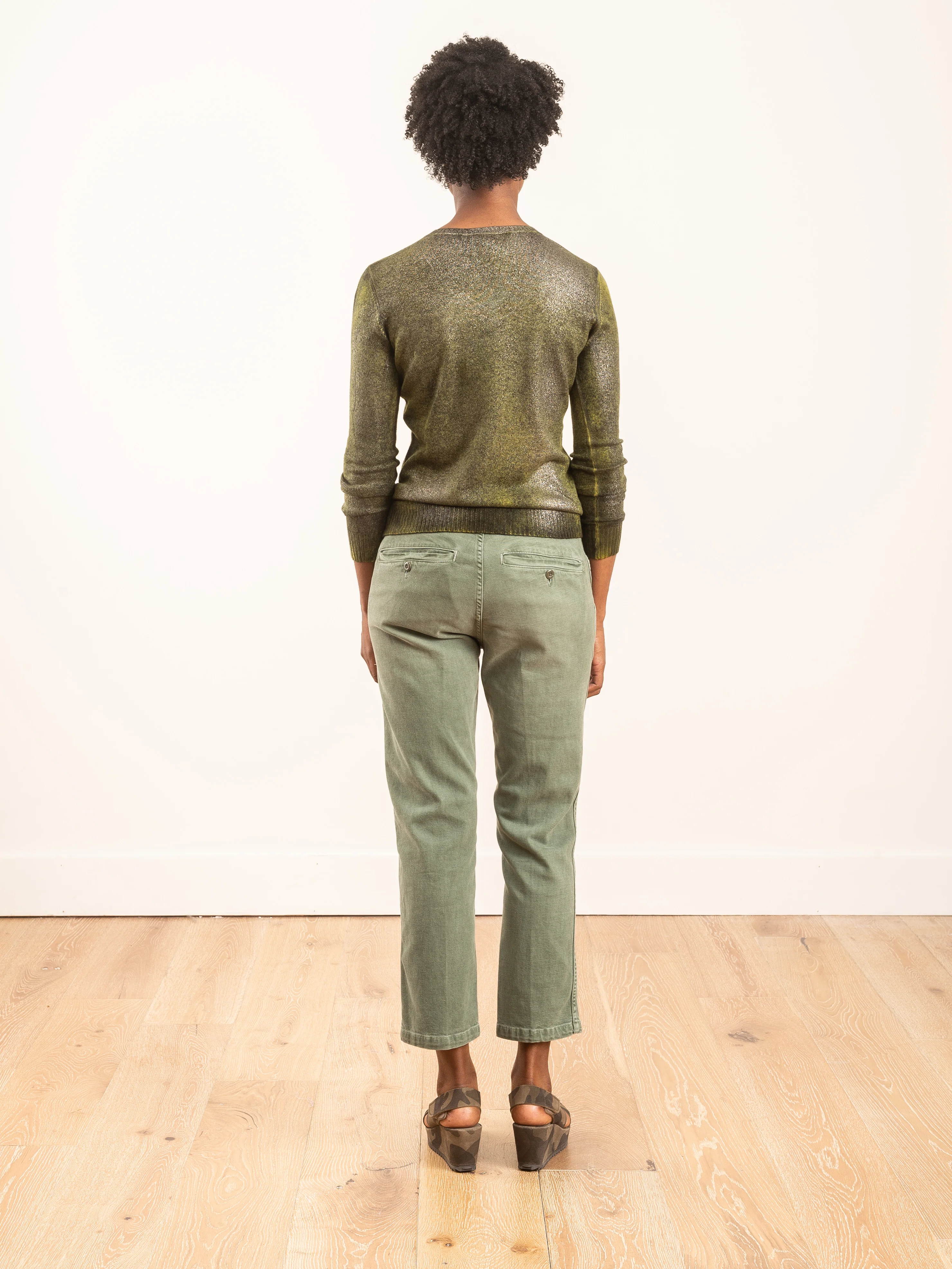 laminated vneck pullover - Image 3
