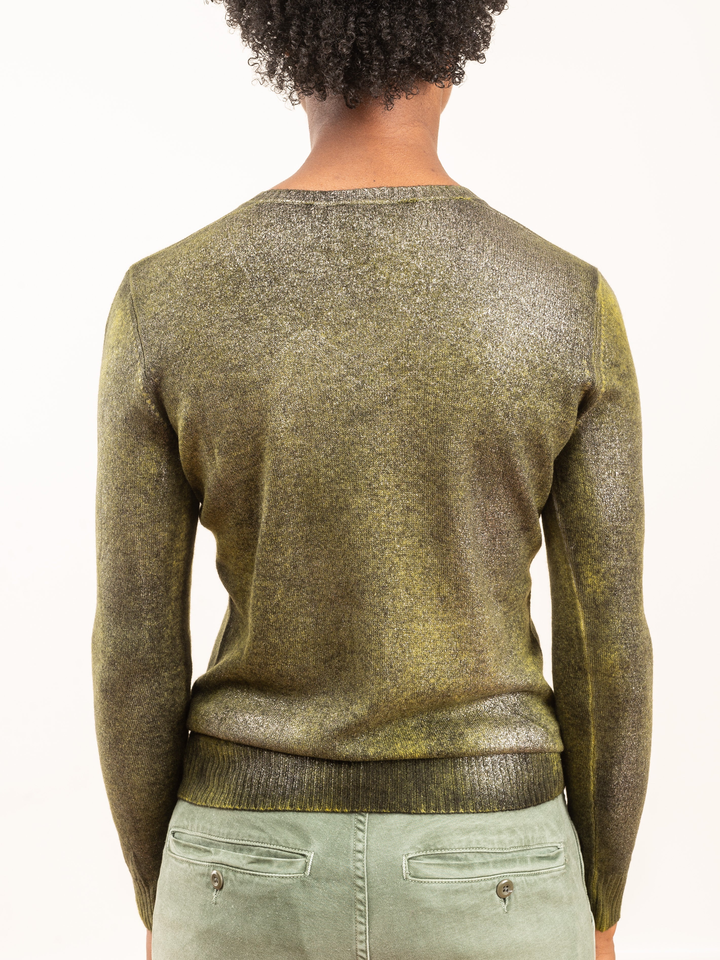 laminated vneck pullover - Image 6