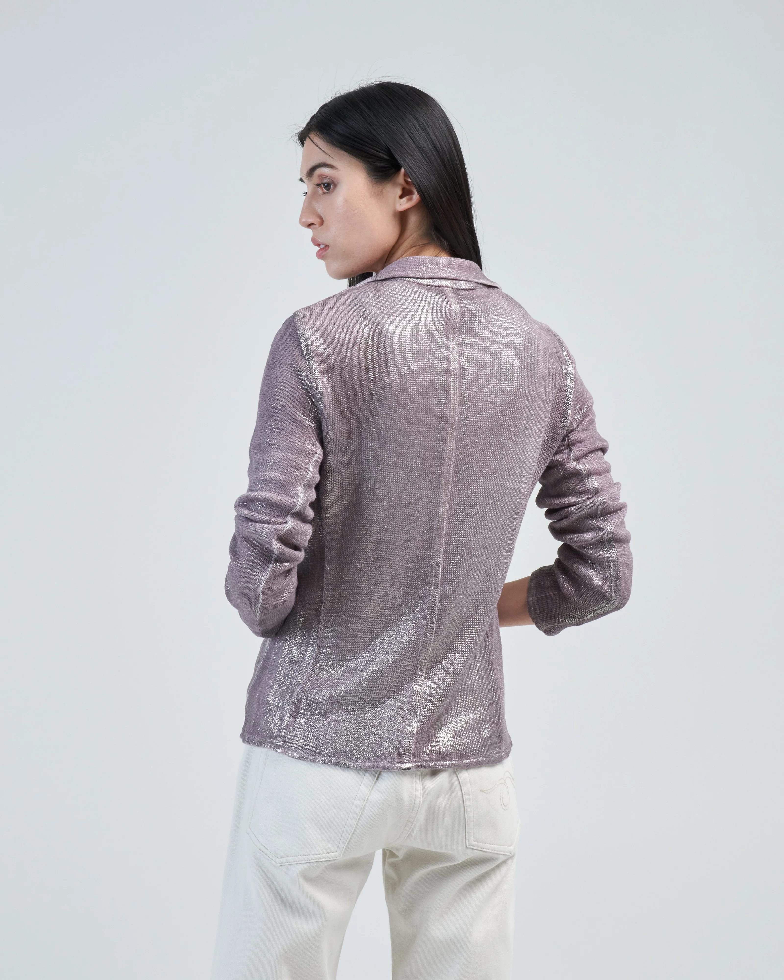 linen jacket with lamination - Image 4