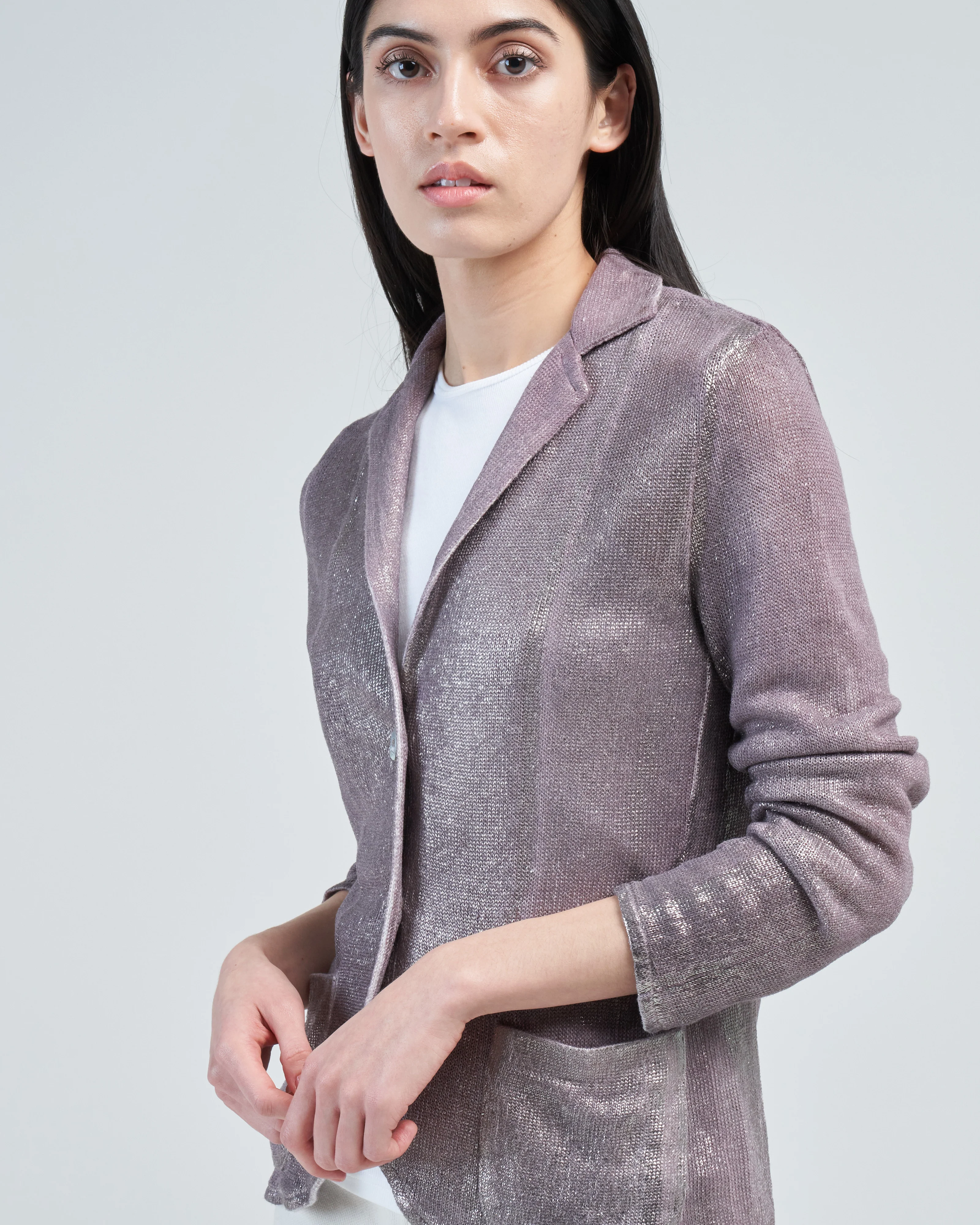 linen jacket with lamination - Image 5