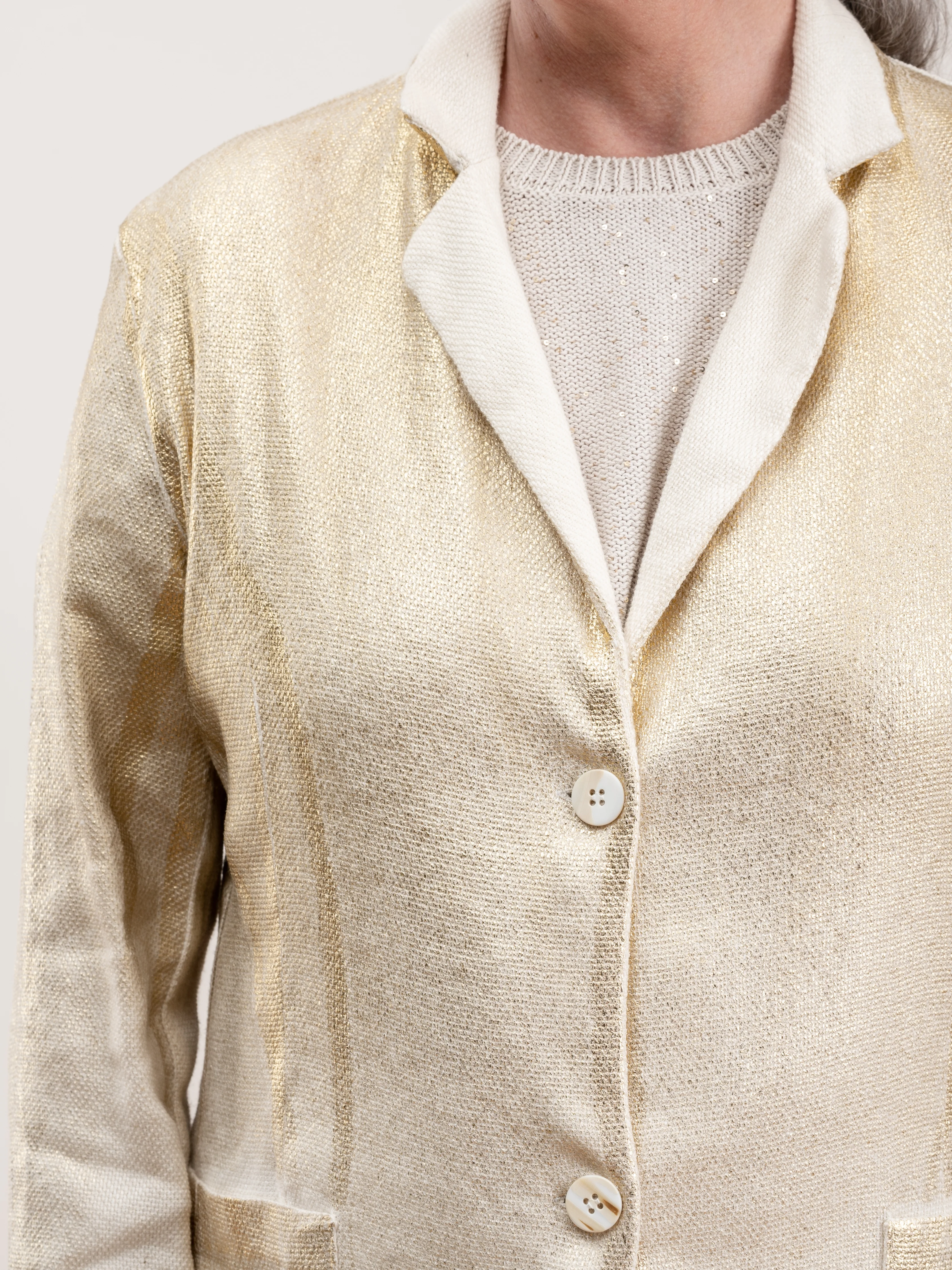 duster with lamination and studs - Image 5