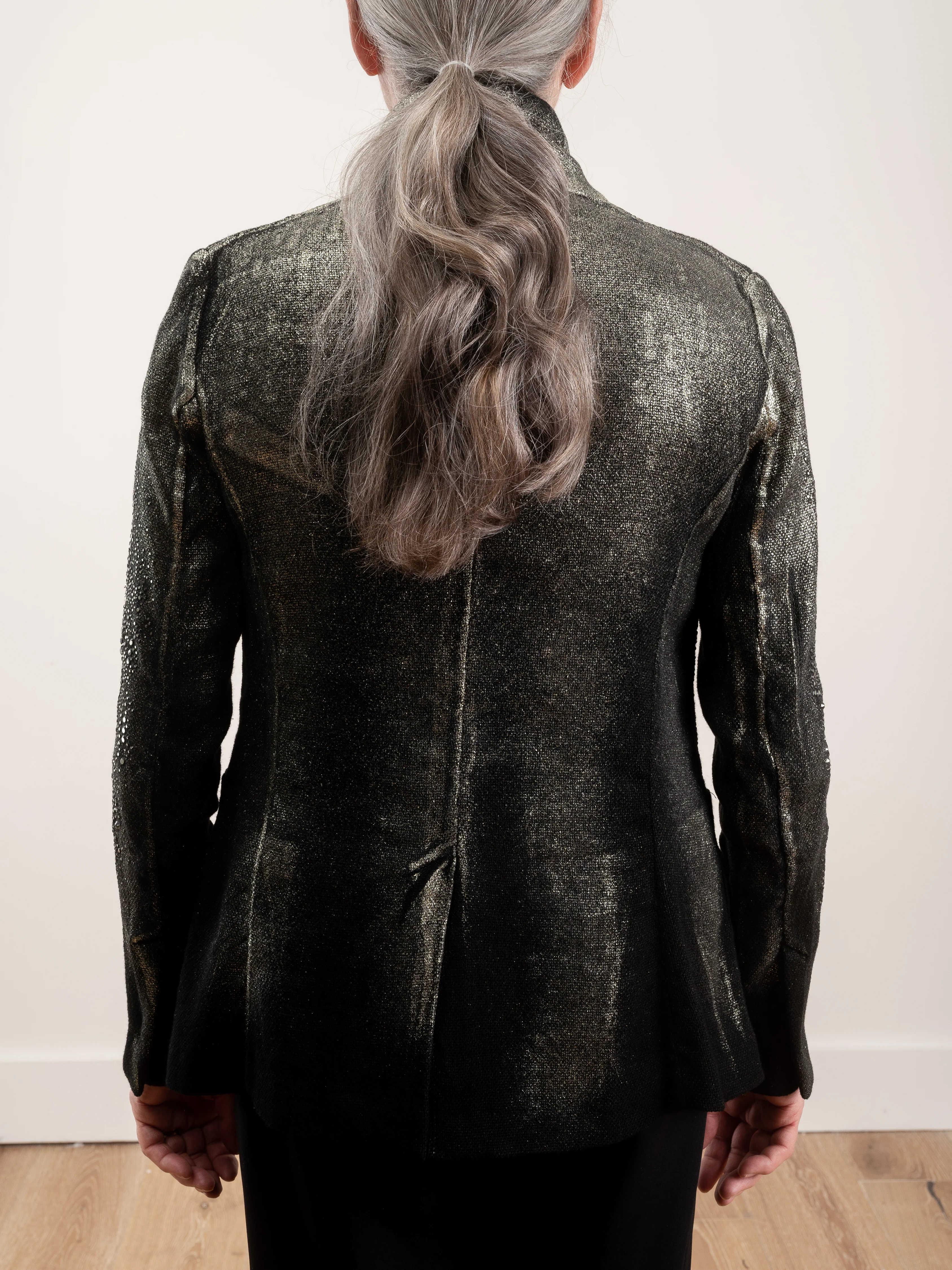 jacket with lamination and studs - Image 4