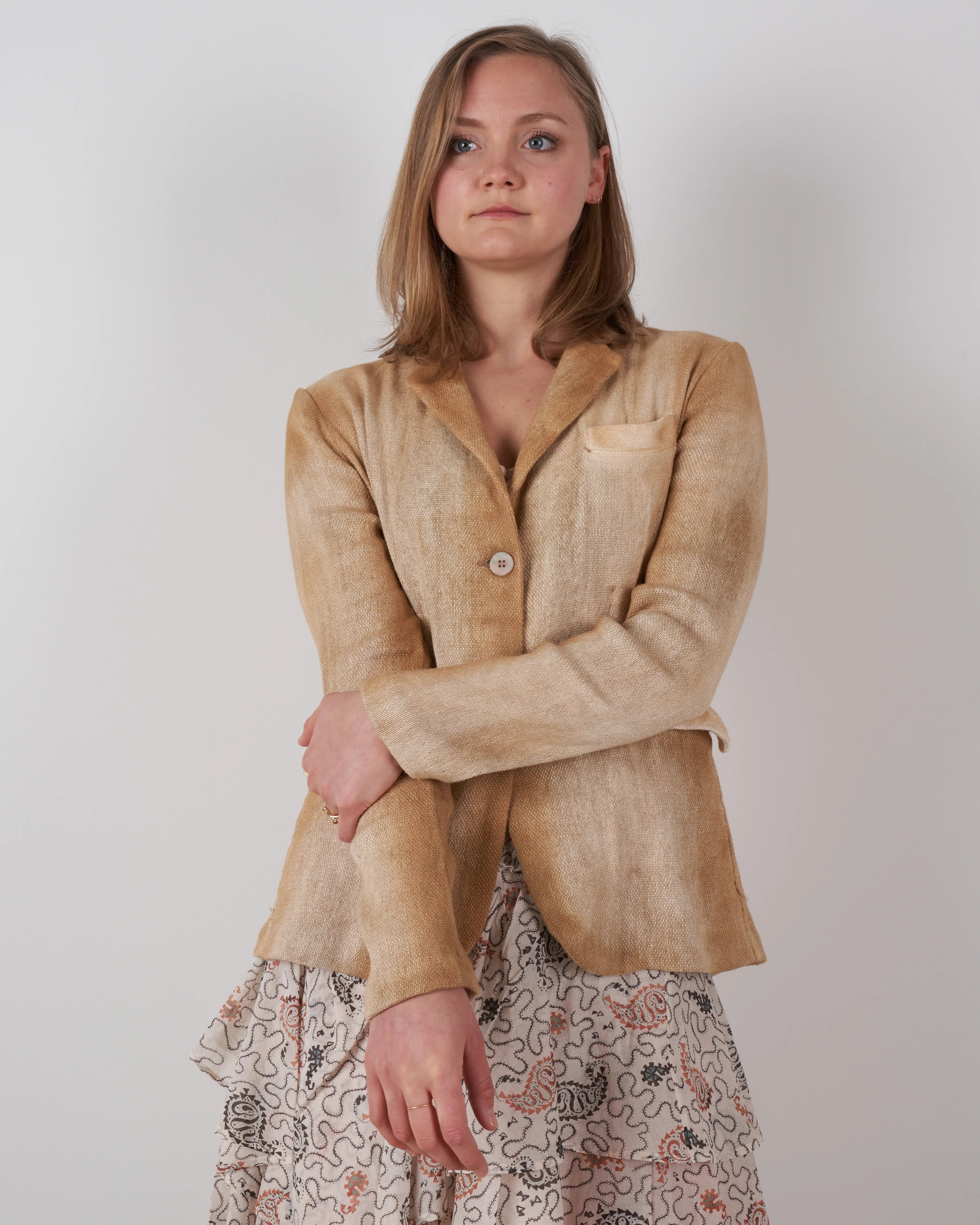micro mat stitch rever jacket - silence - Image 2