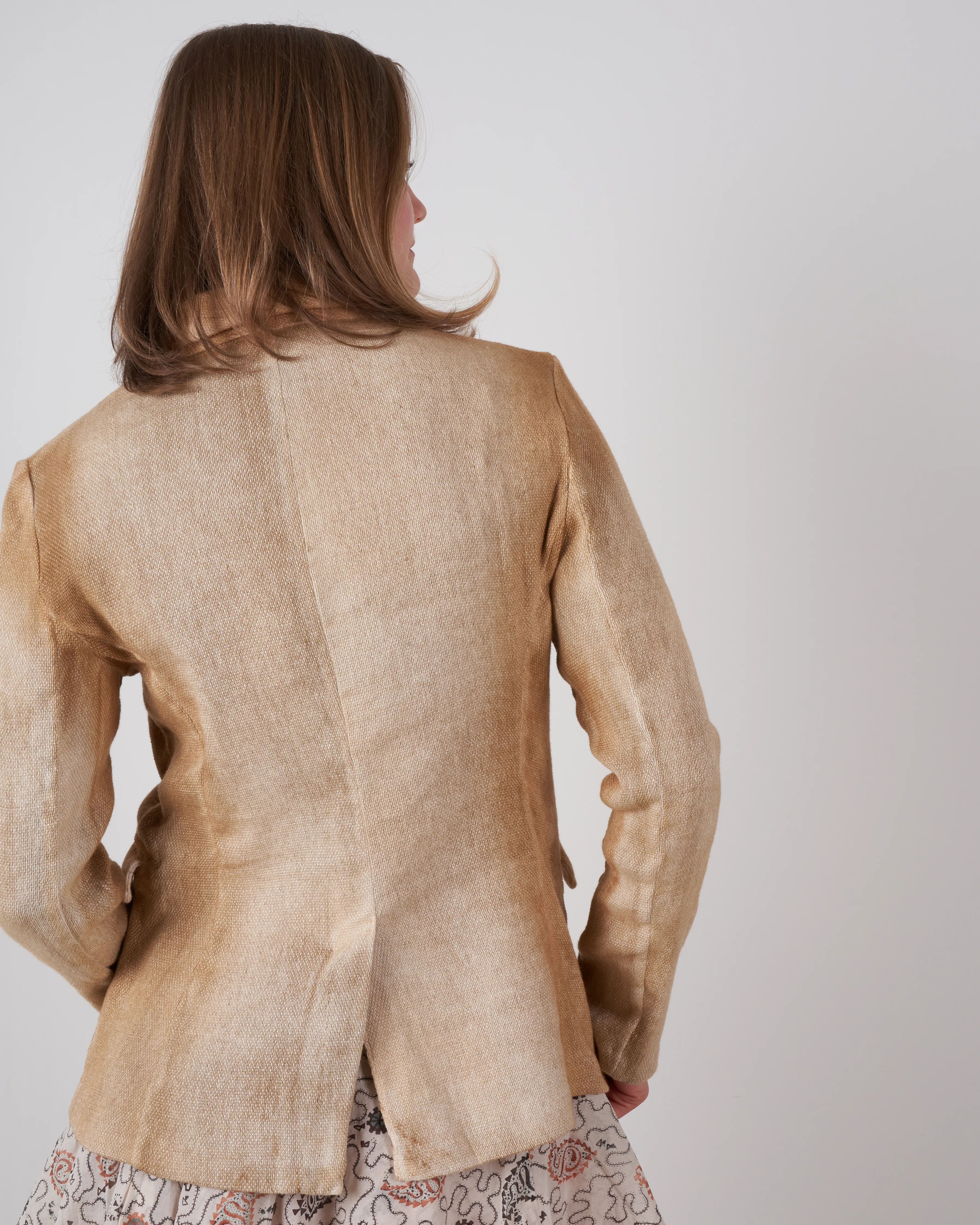 micro mat stitch rever jacket - silence - Image 4