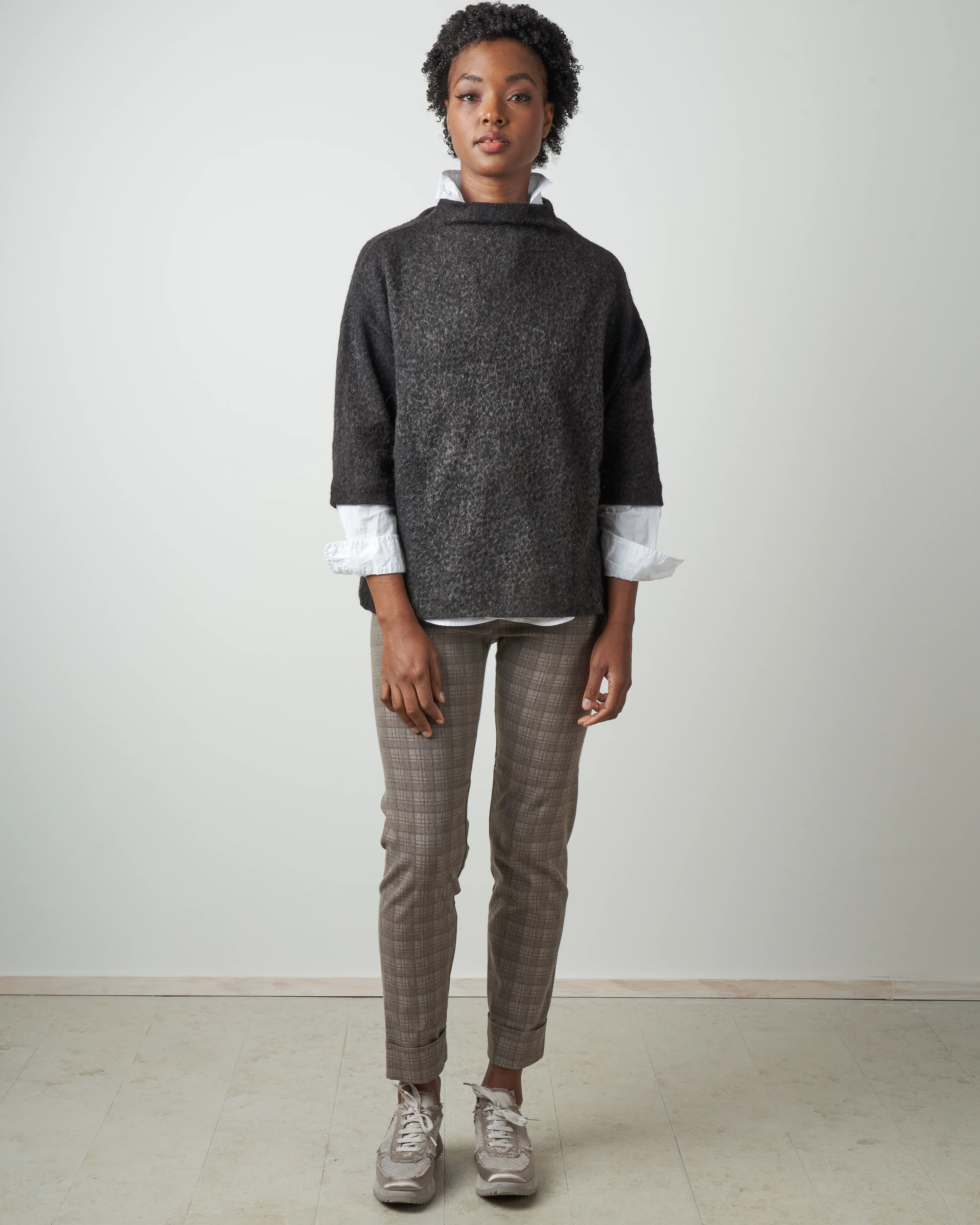 mock neck jacquard animalier pullover - carruba - Image 4