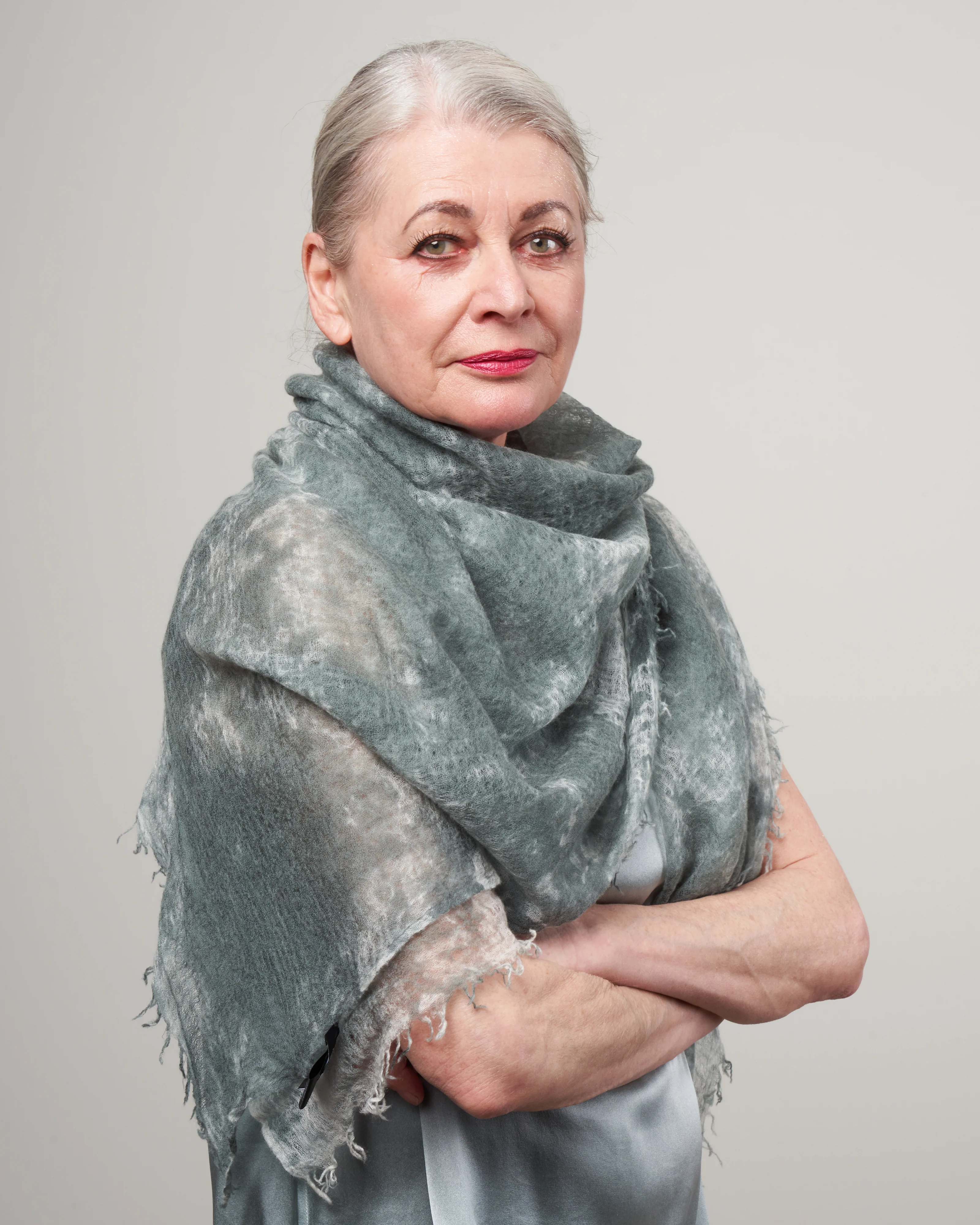 one color camouflage cashmere scarf - rio