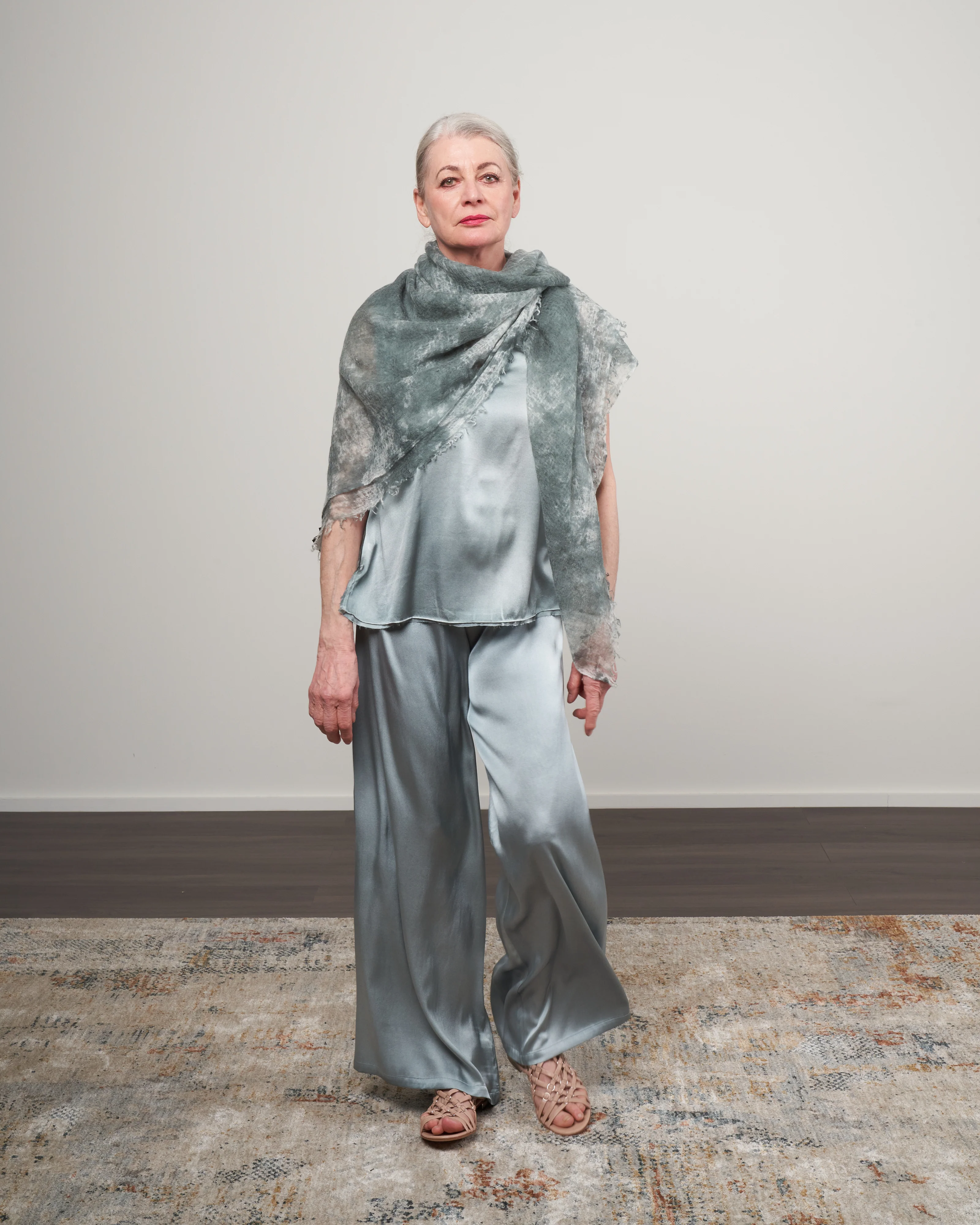 one color camouflage cashmere scarf - rio - Image 3