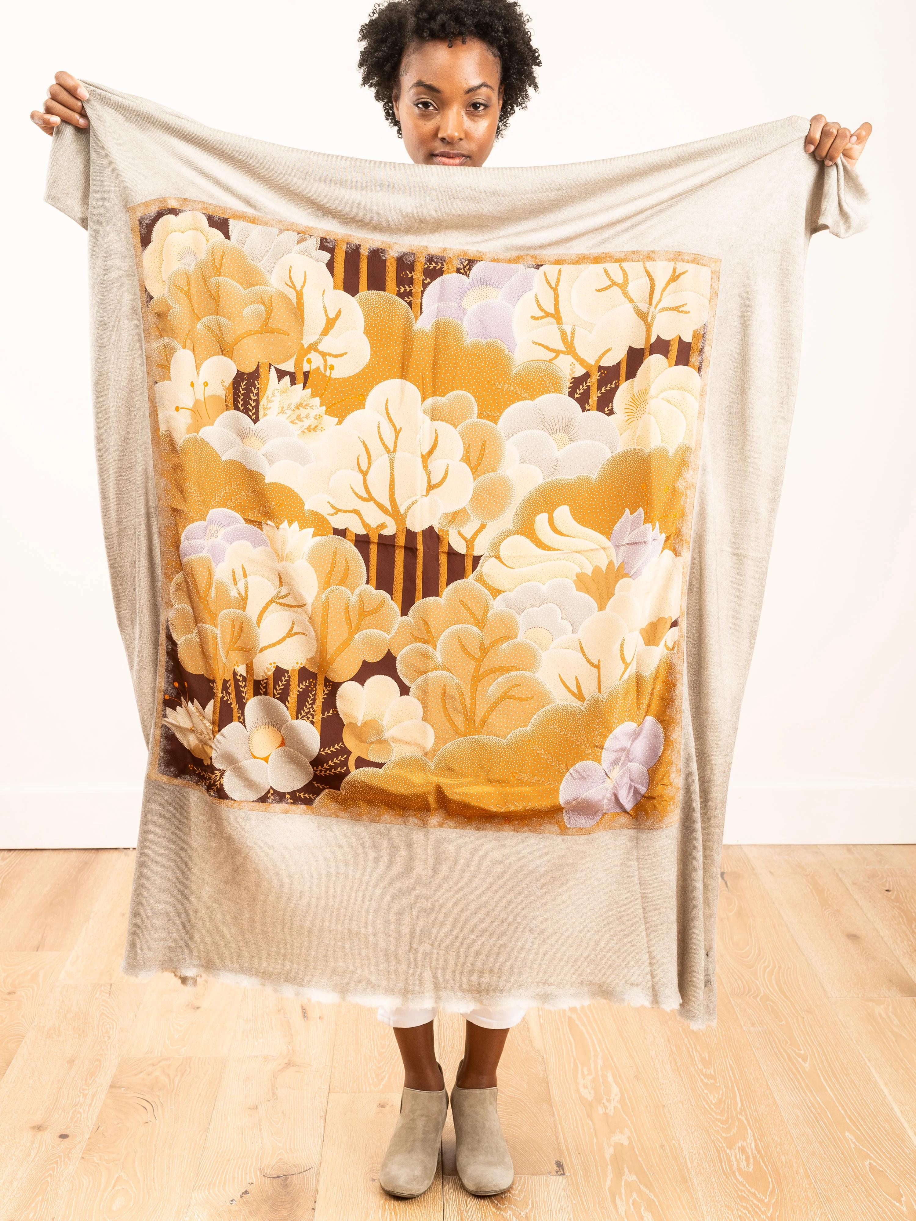 one of a kind foulard scarf - taupe - Image 2