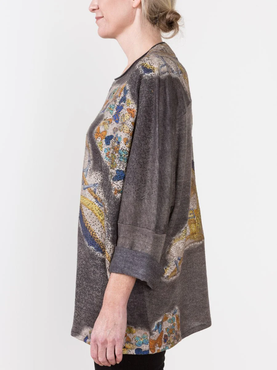 pullover sweater with foulard and studs - Image 3
