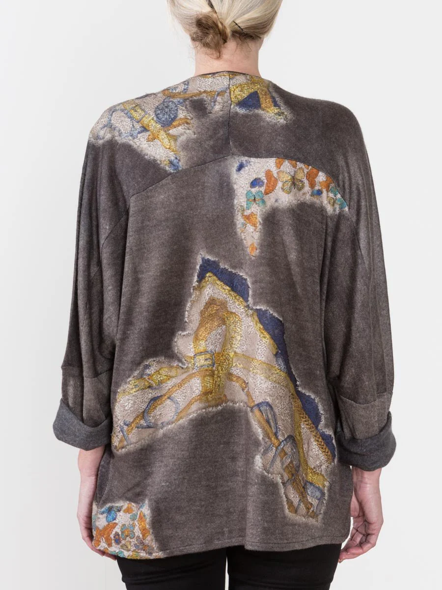 pullover sweater with foulard and studs - Image 4