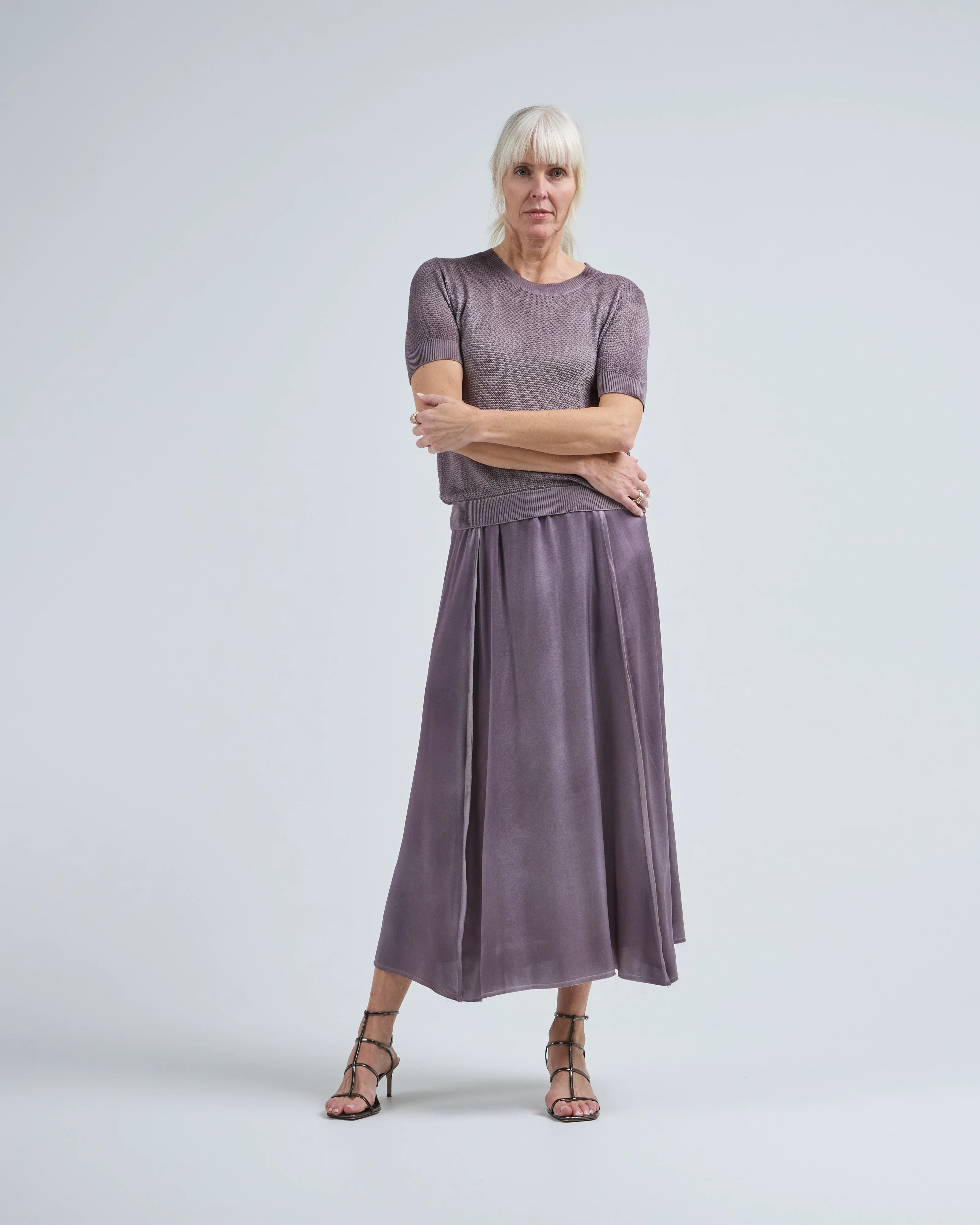 pure silk peanut stitch round neck pullover - Image 5