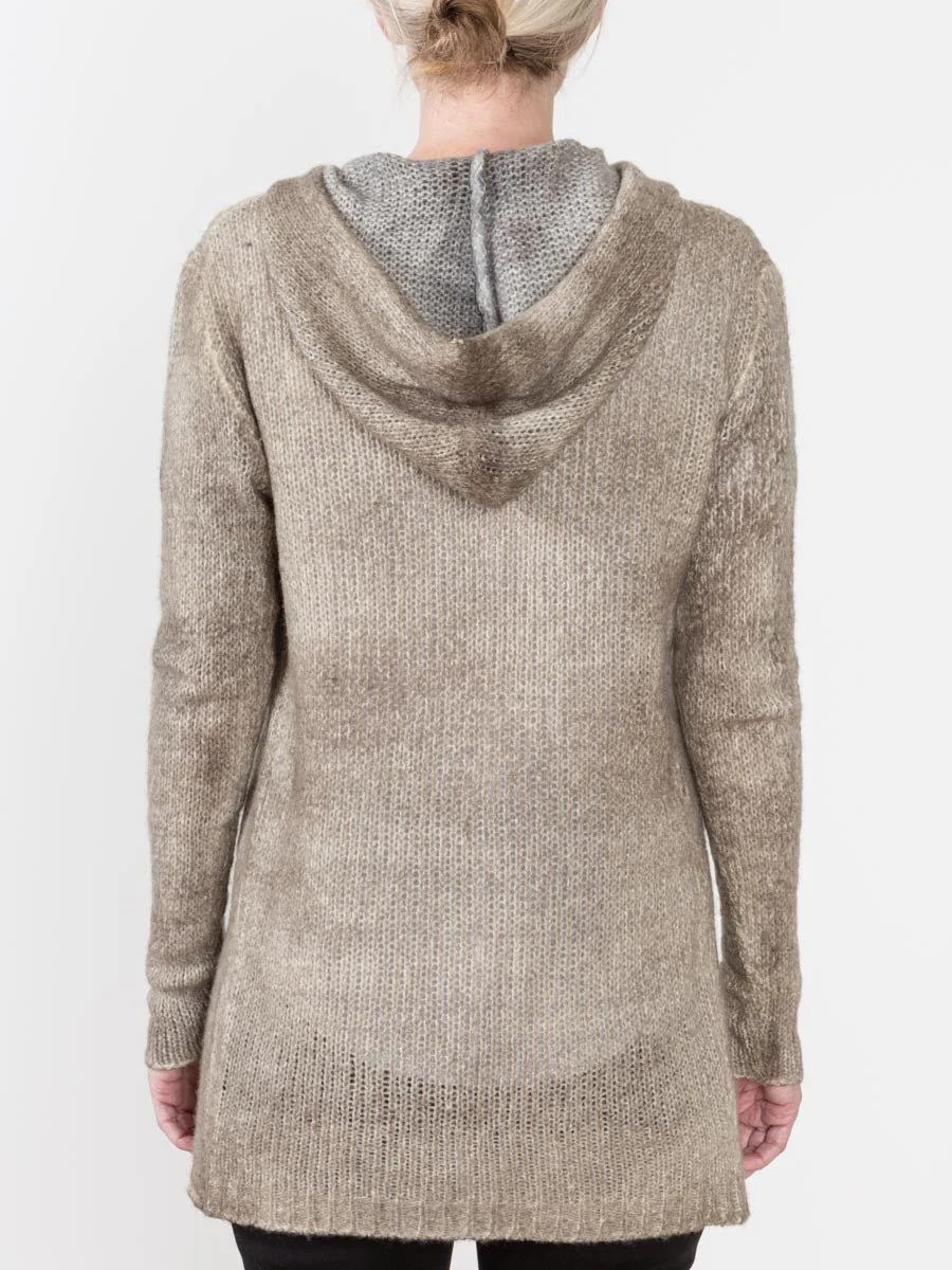 reversible double dye hooded cardigan - Image 4