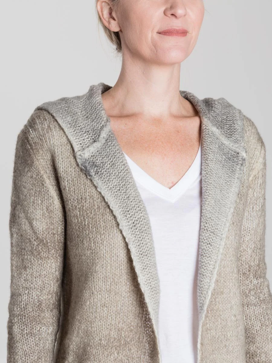reversible double dye hooded cardigan - Image 5