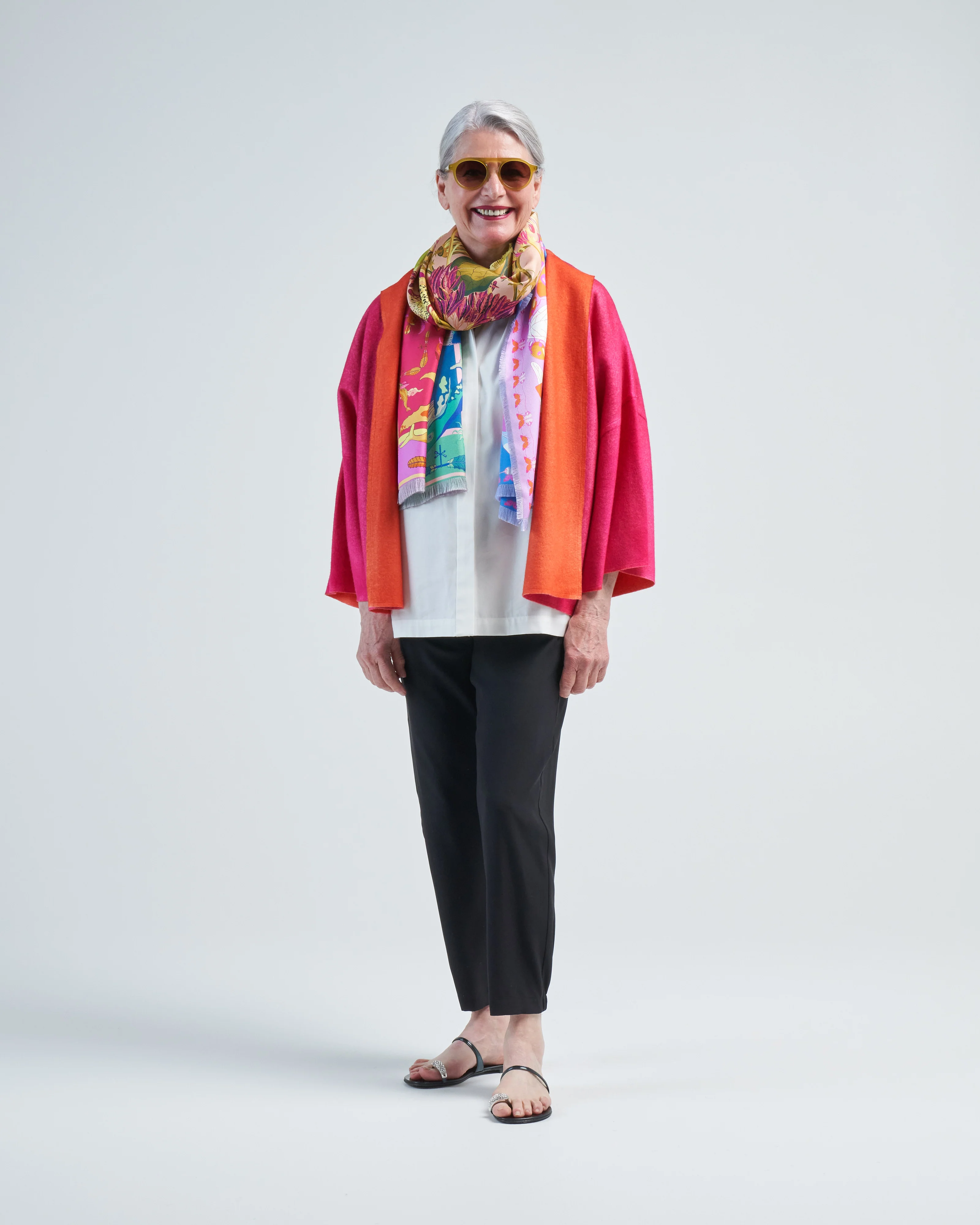 reversible felted round neck jacket - Image 2