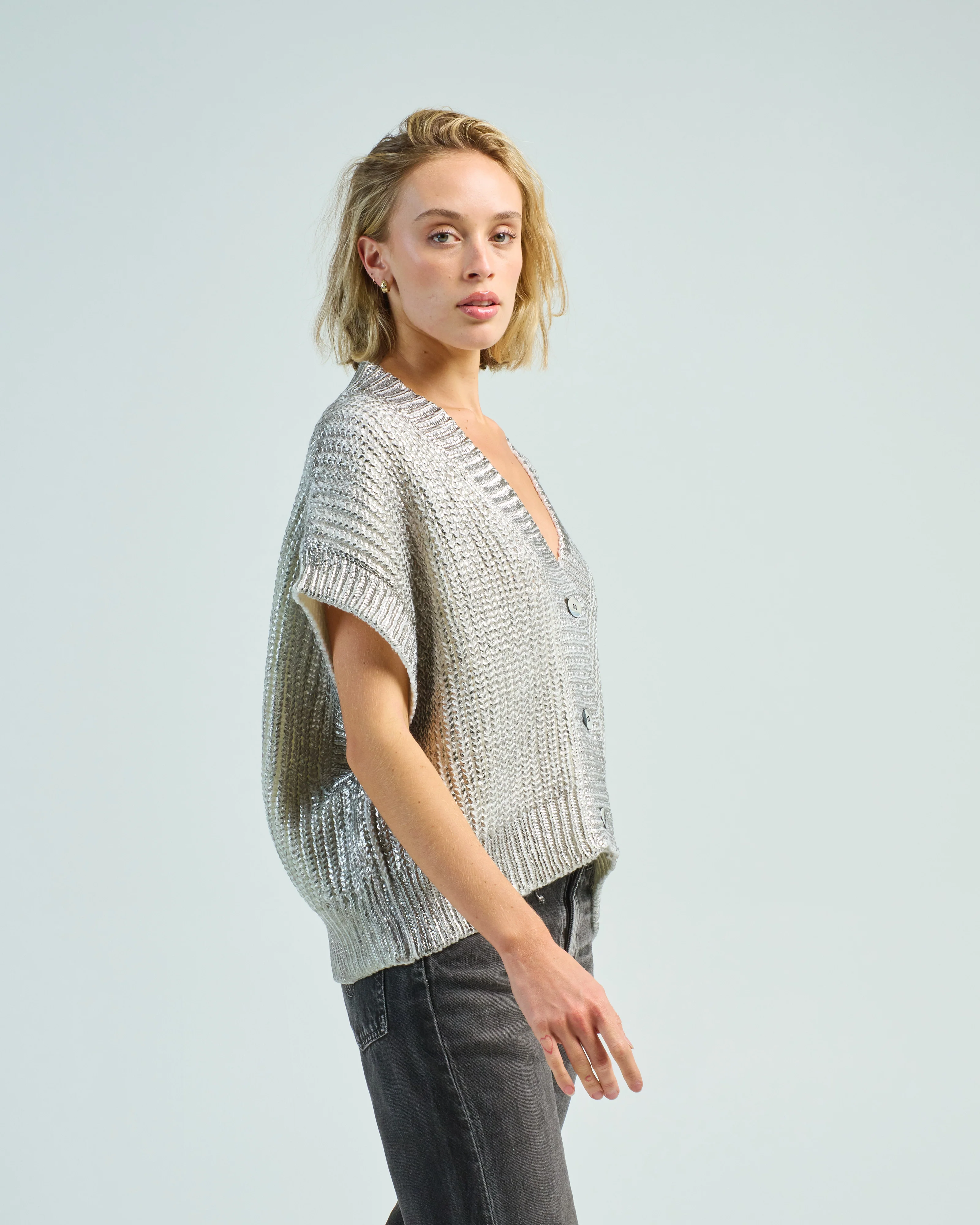 ribbed vest with lamination - Image 3
