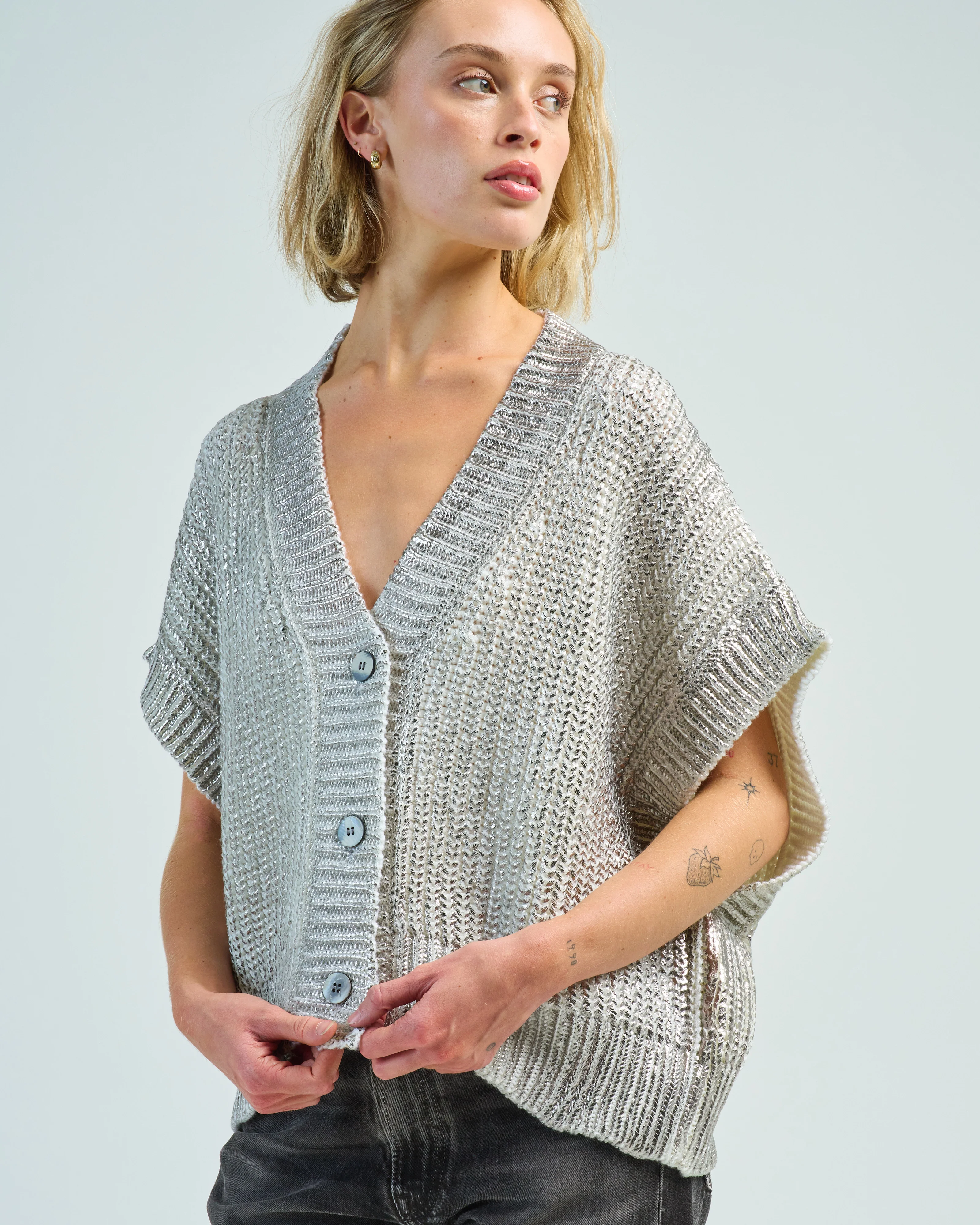 ribbed vest with lamination - Image 5