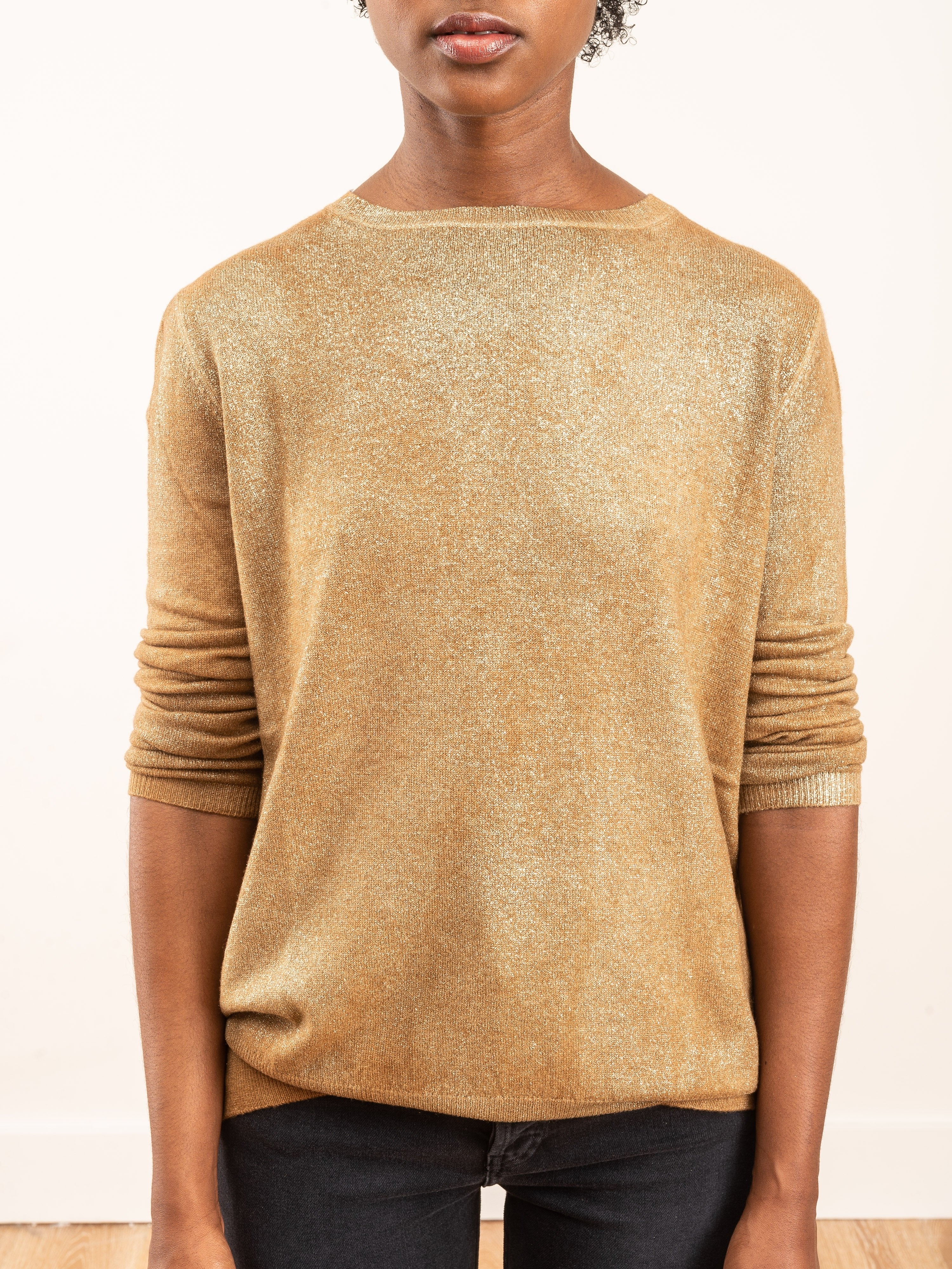round neck high edges laminated pullover - Image 5