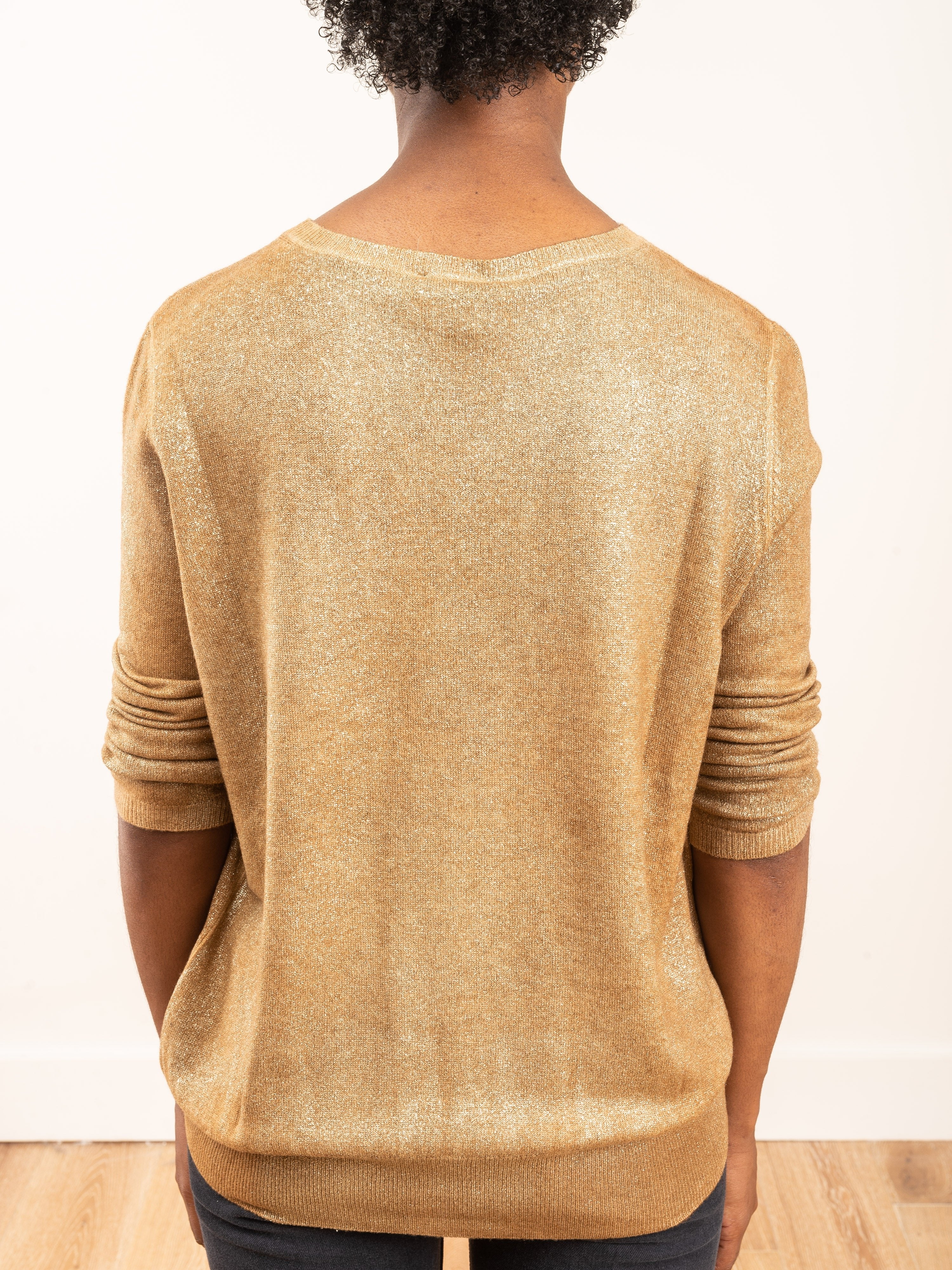 round neck high edges laminated pullover - Image 6