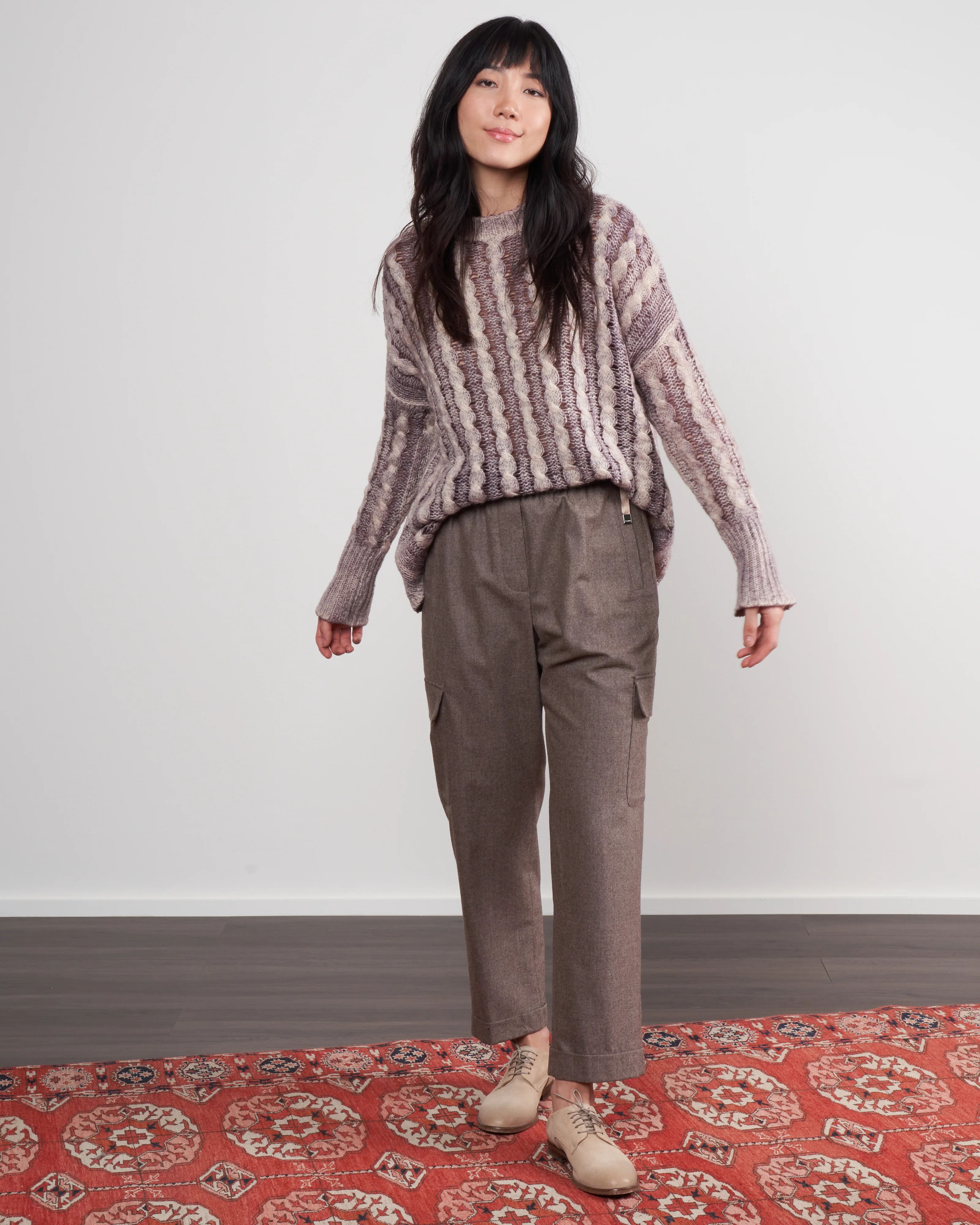round neck with braids - gallnut - Image 2