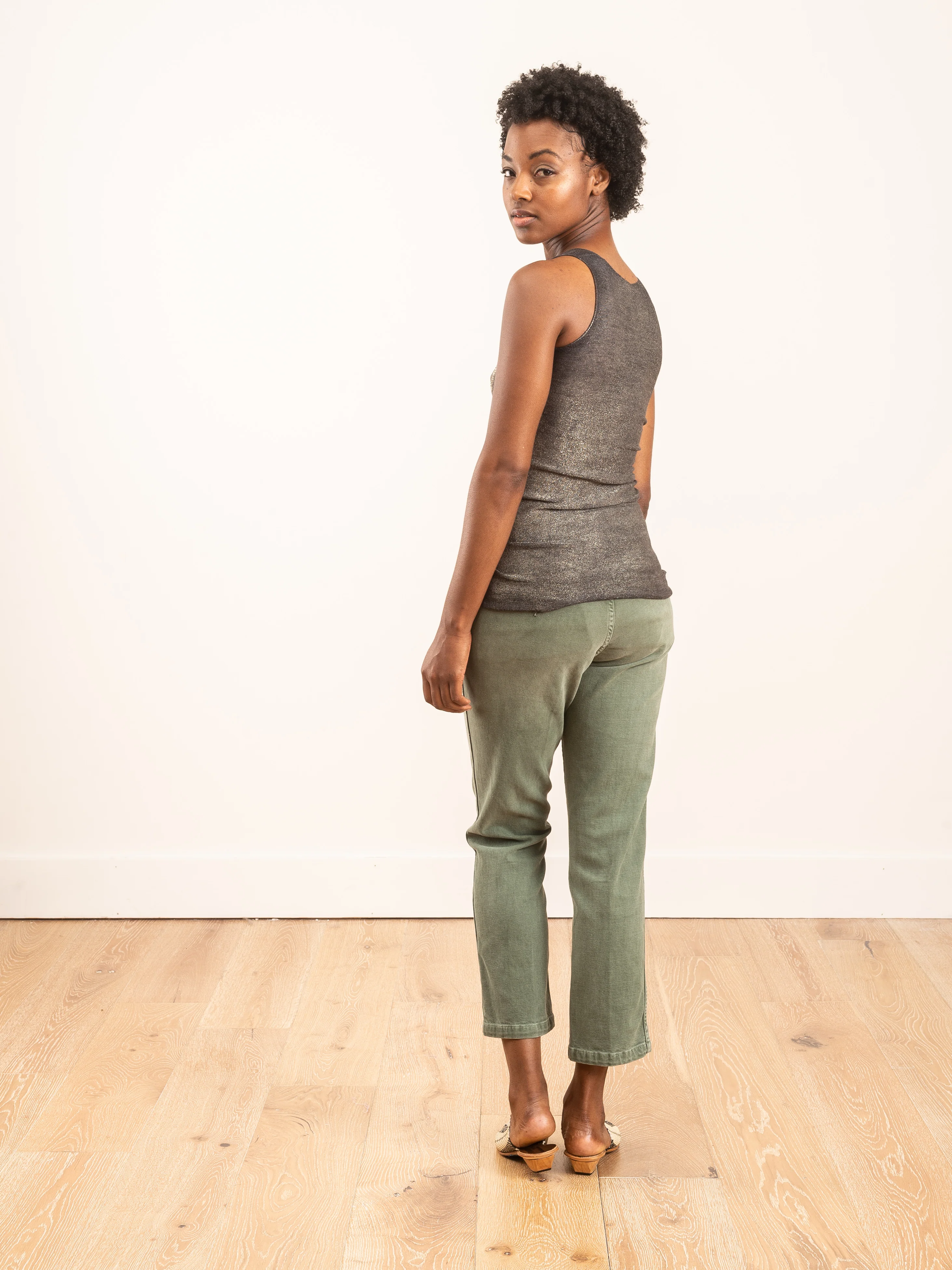 stretch tank top with lamination and studs - Image 3