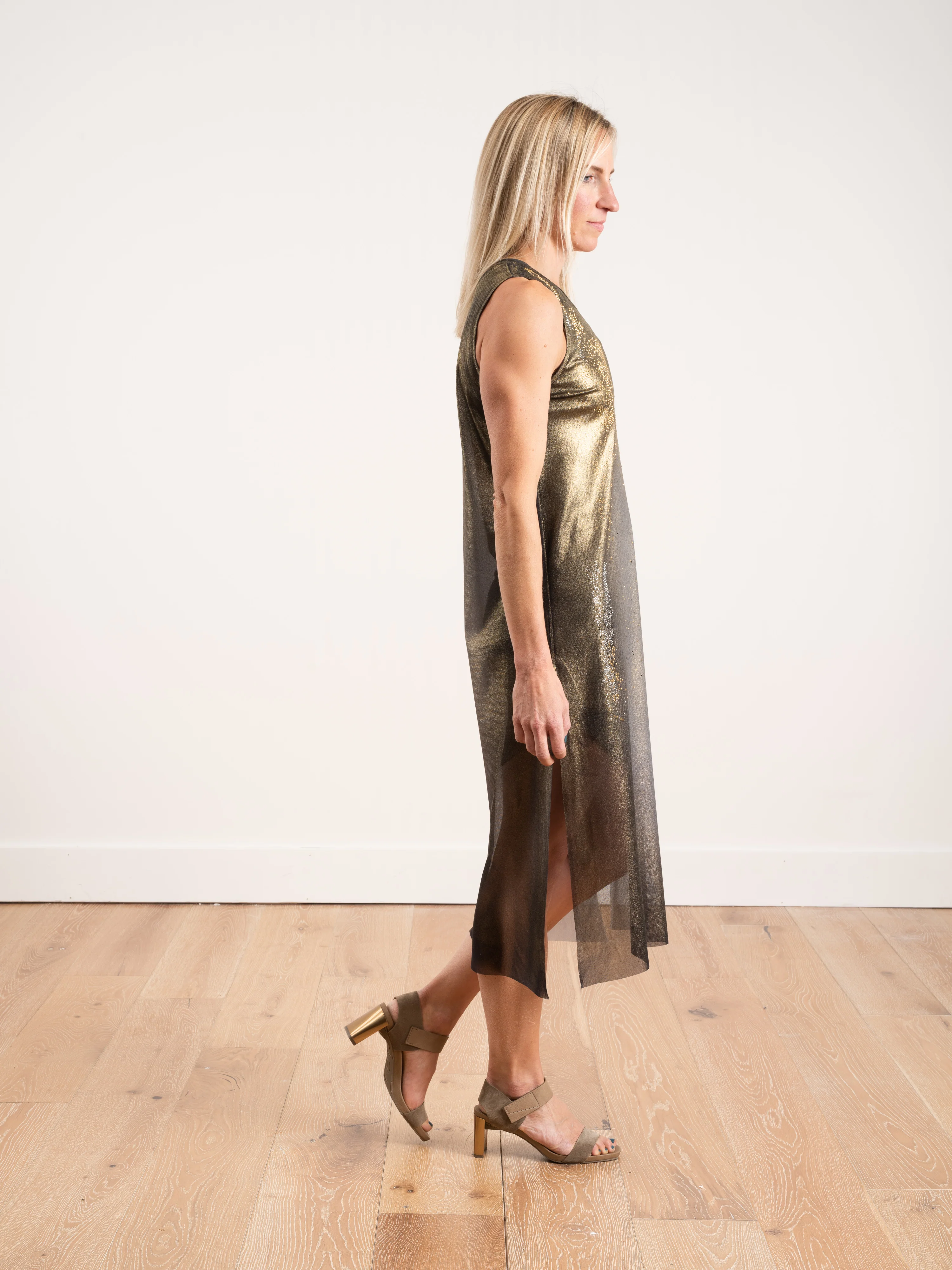 crewneck dress with studs - Image 2