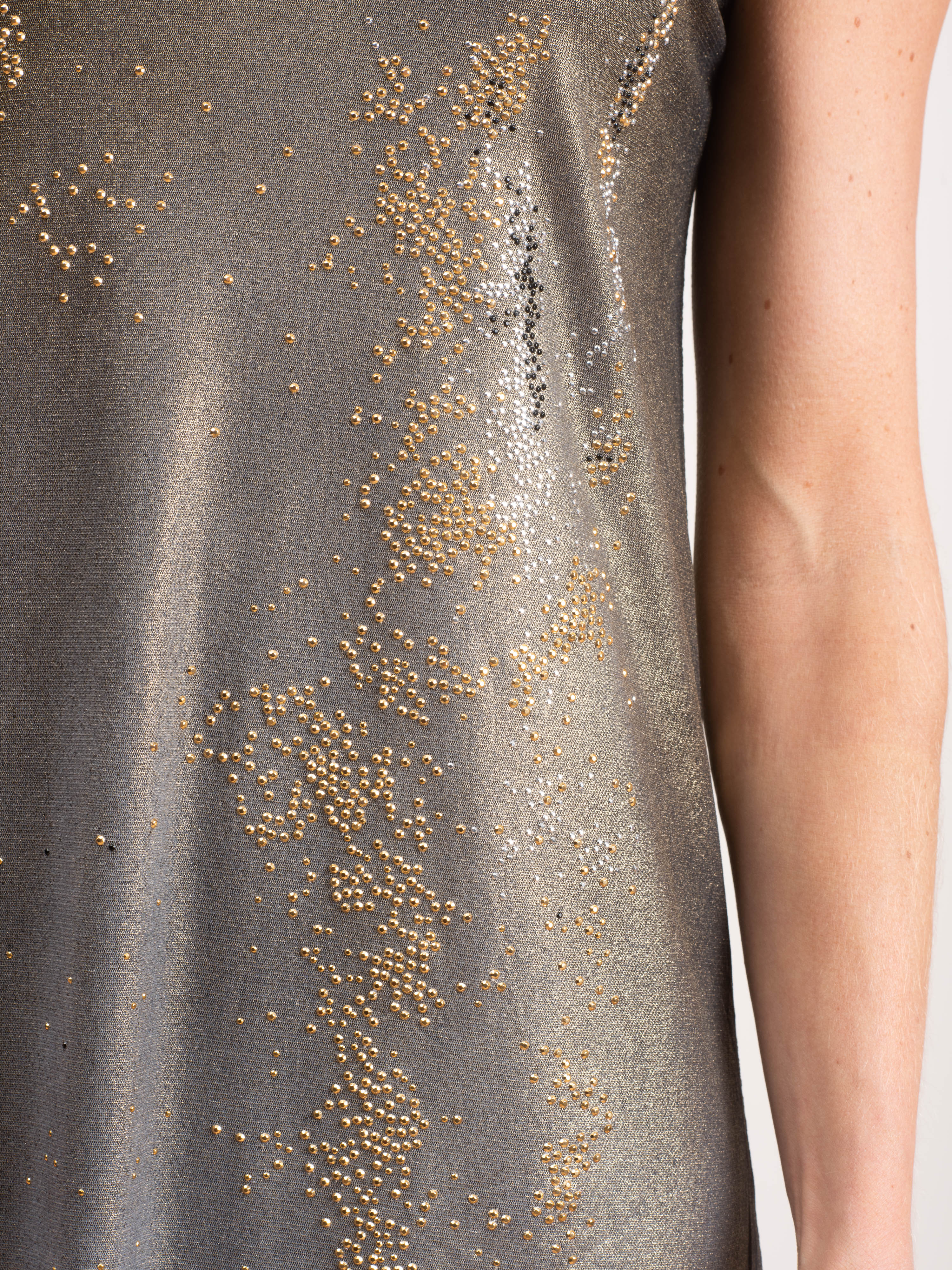 crewneck dress with studs - Image 4