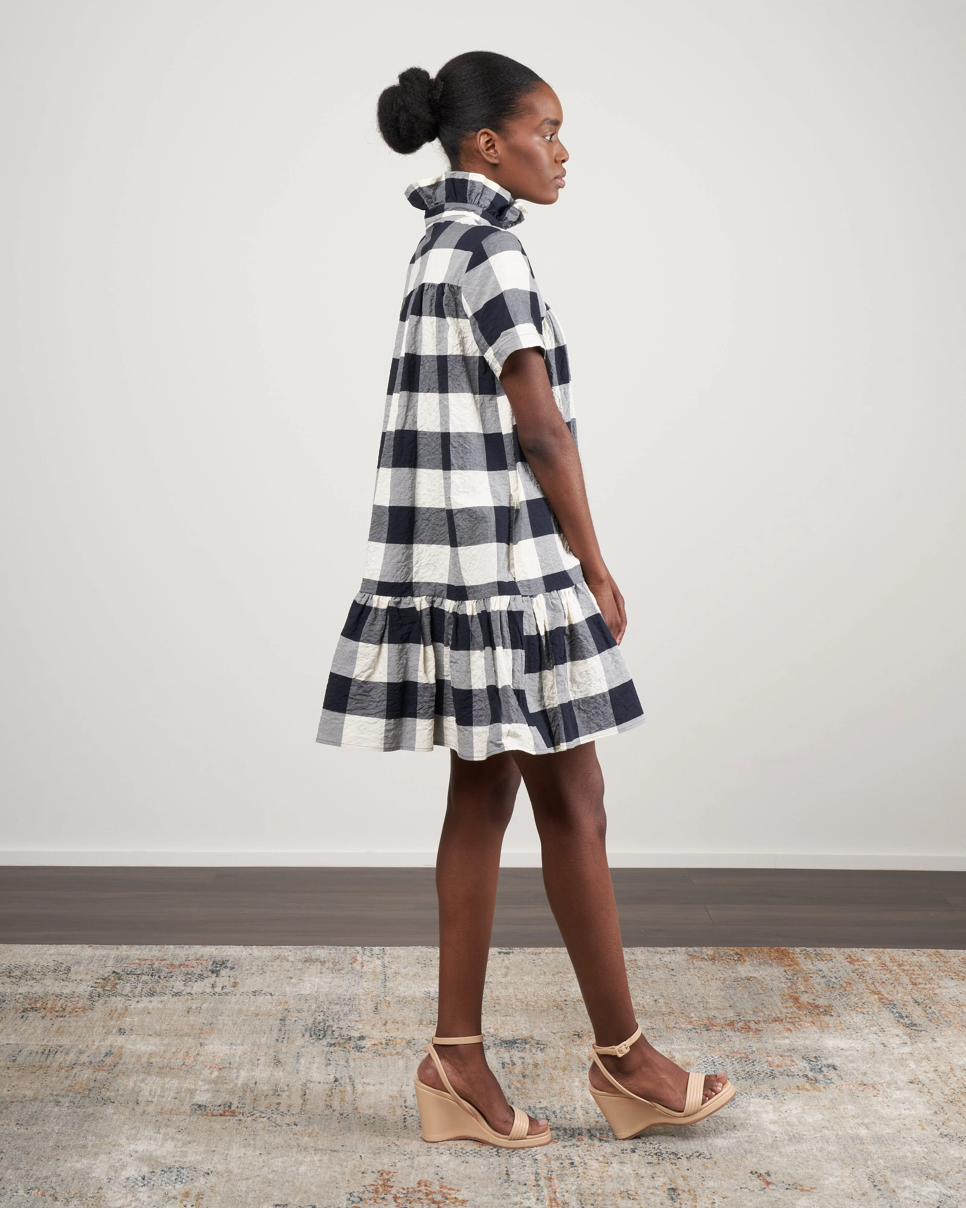sunflower dress - white /navy - Image 2