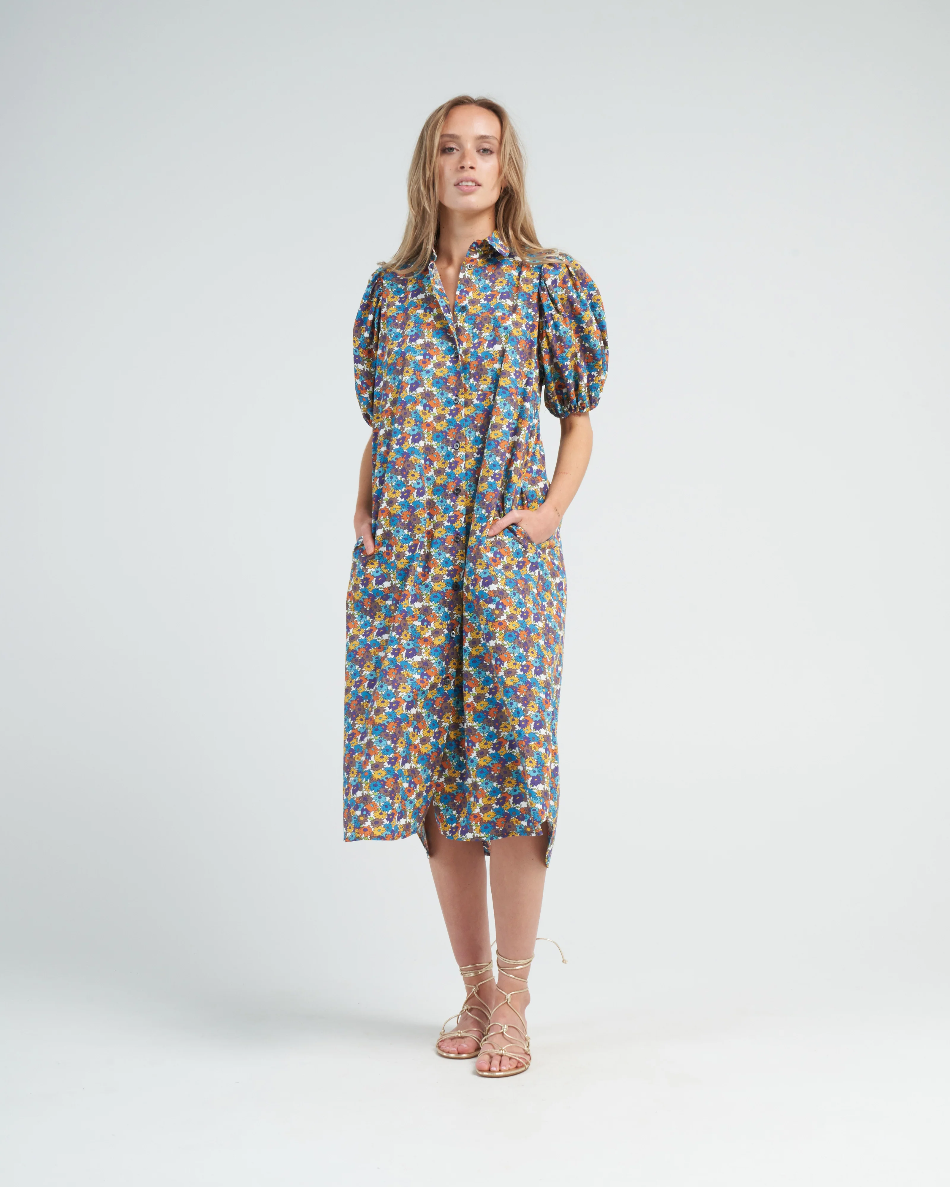 tulip dress - multicolor flowers - Image 2