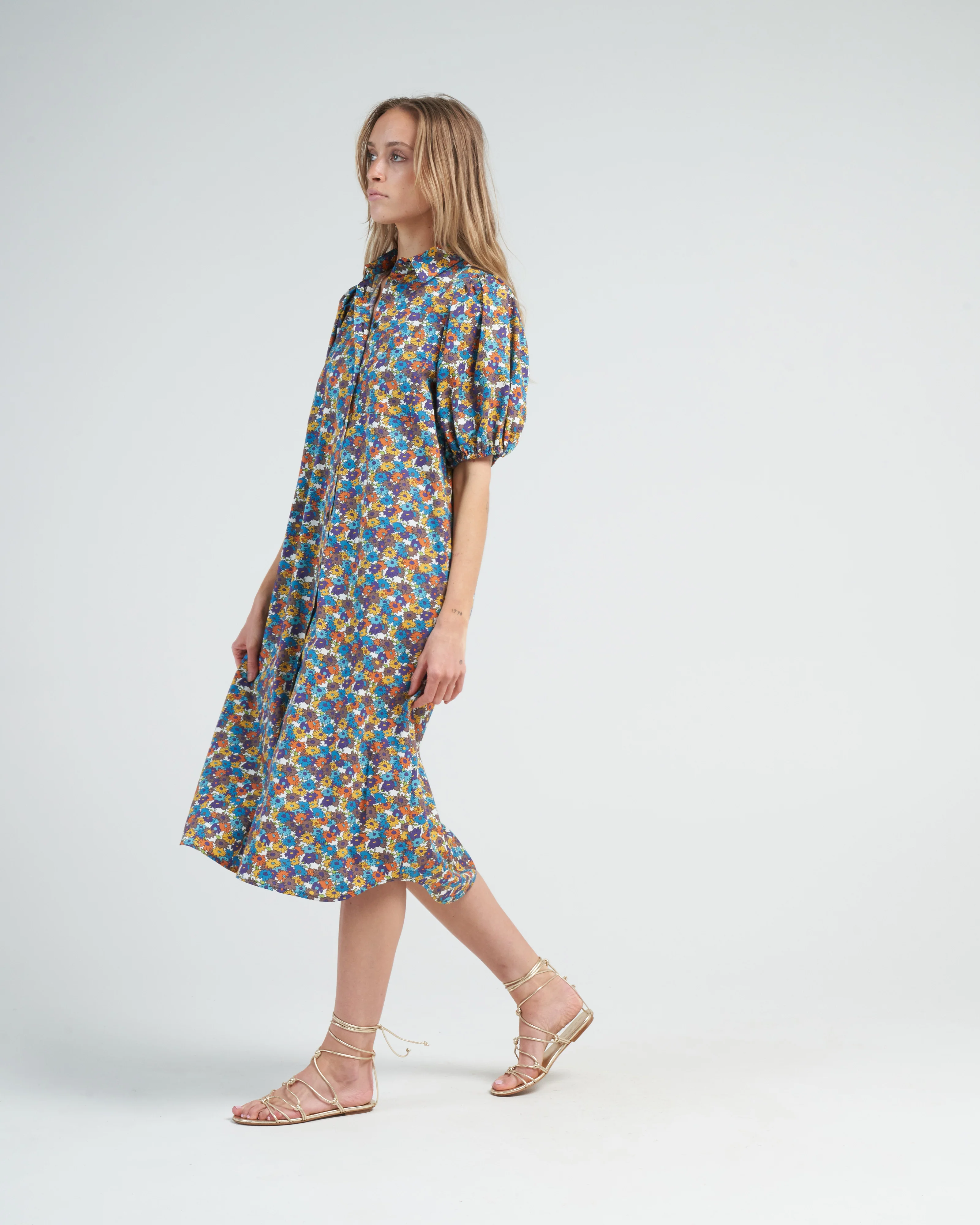 tulip dress - multicolor flowers - Image 3