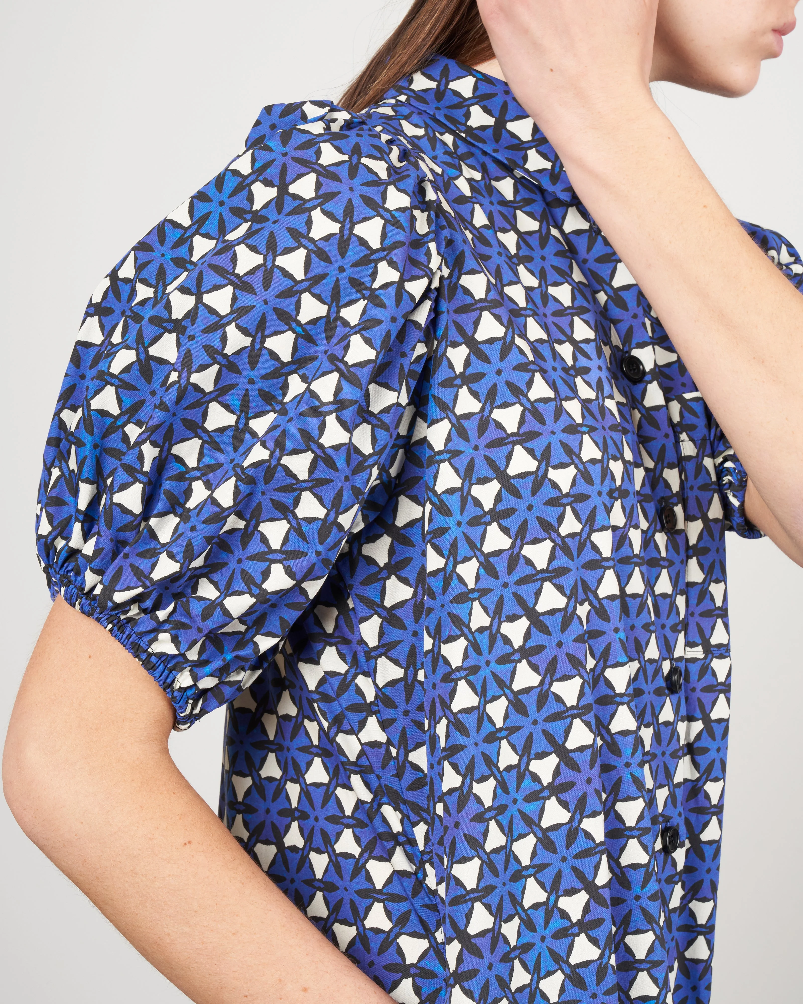 tulip dress - royal blue print - Image 5