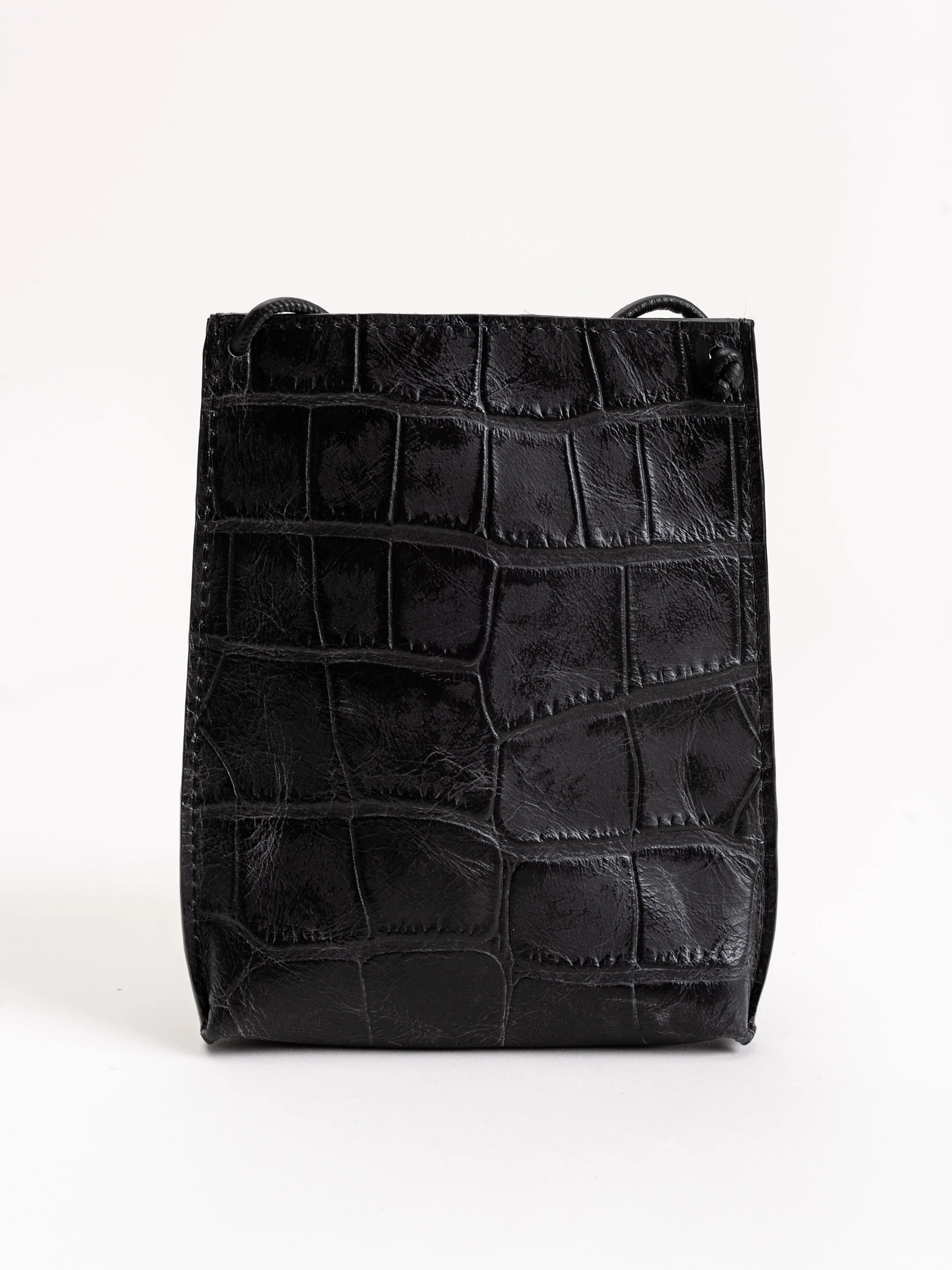 cell pouch - black embossed gator - Image 2