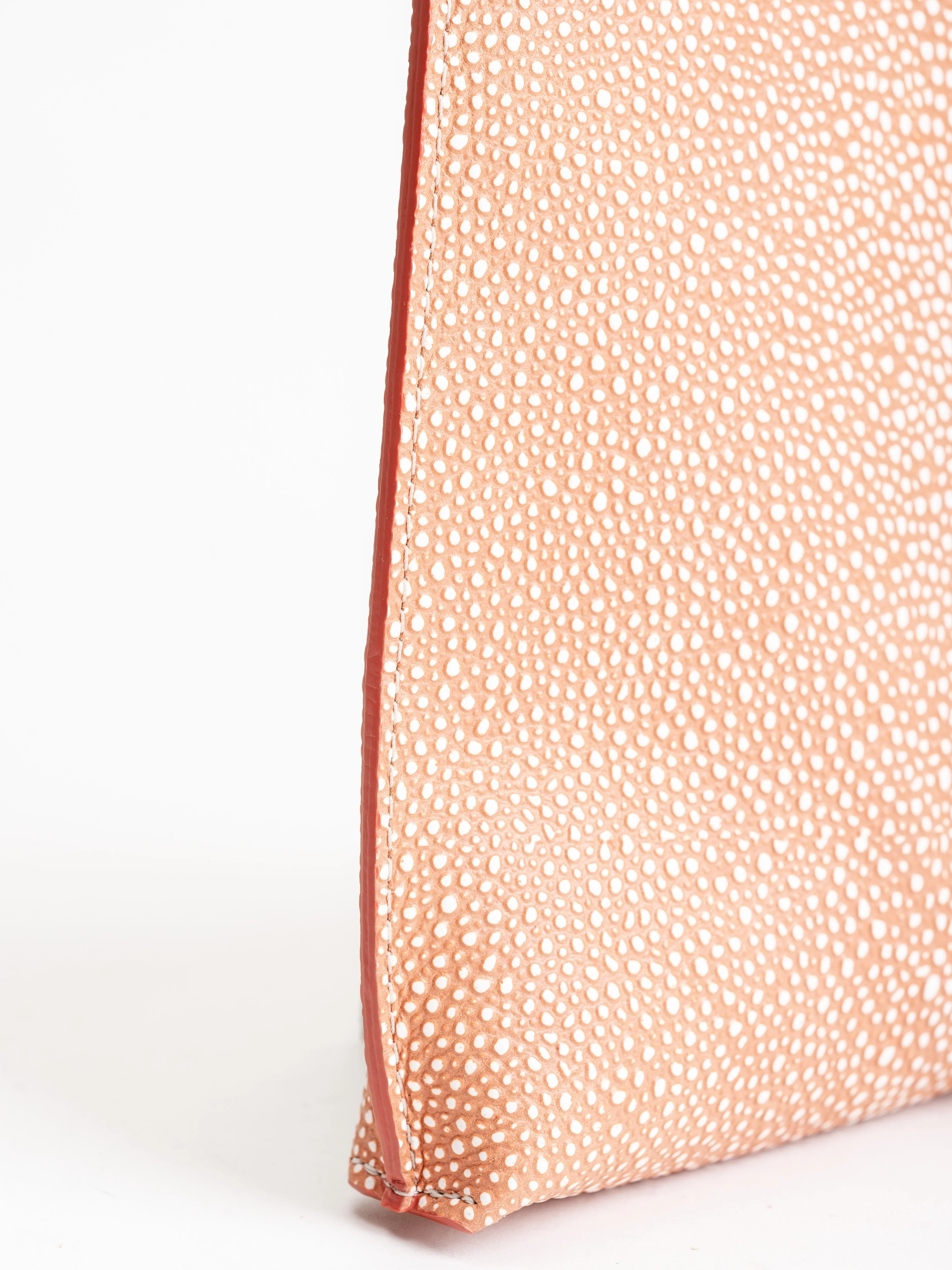 cell pouch - coral shagreen - Image 3