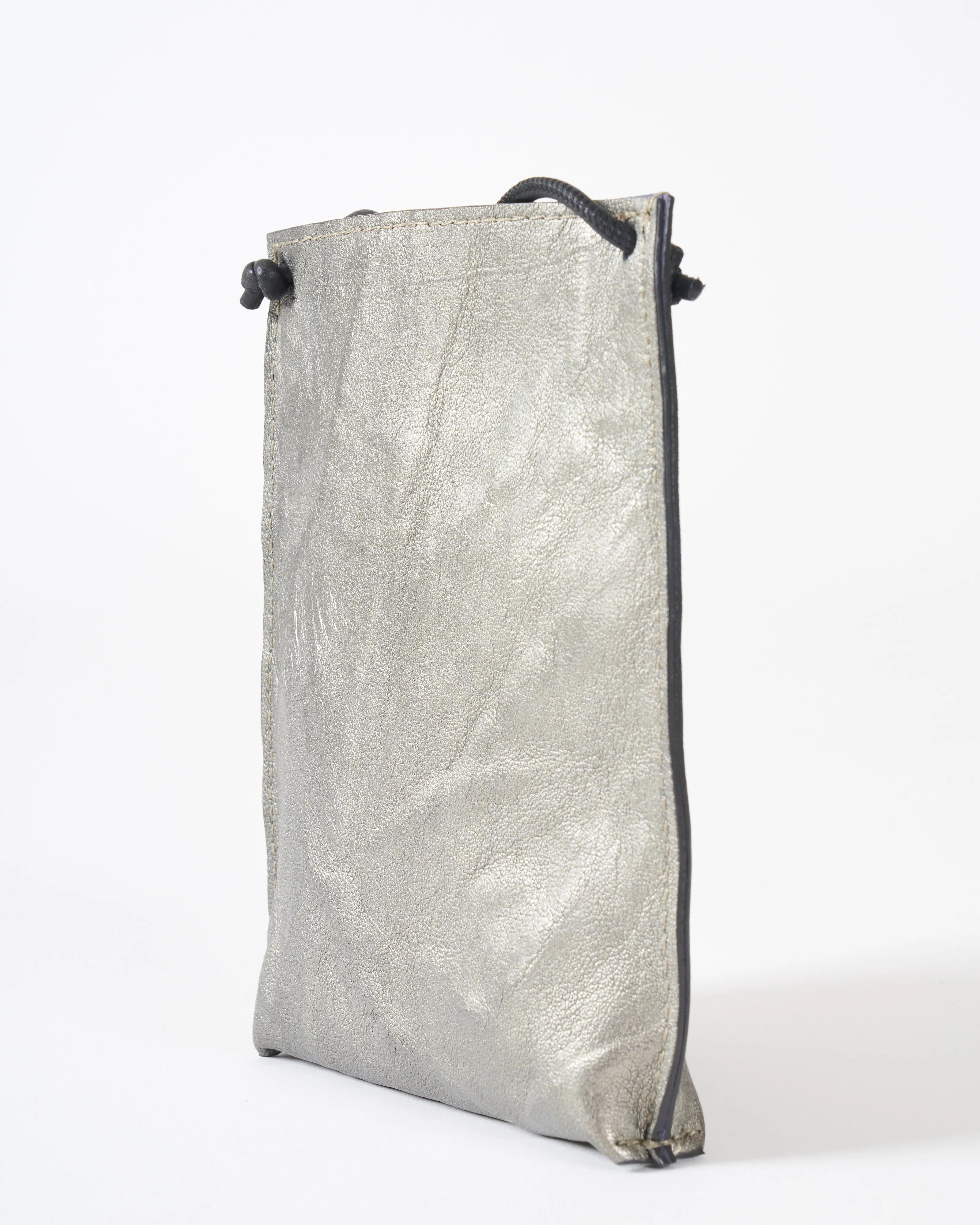cell pouch - gunmetal rumpled sheep - Image 2