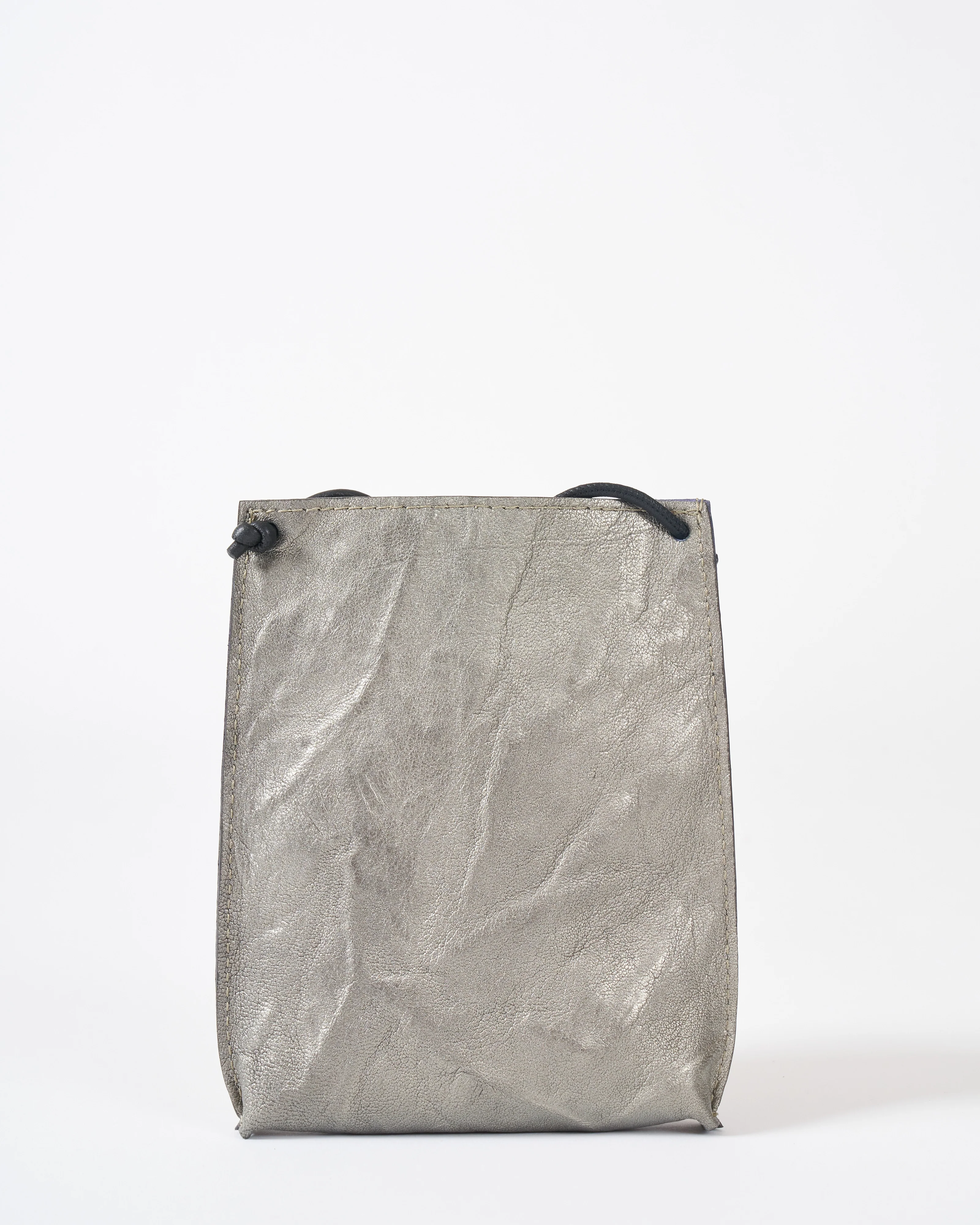 cell pouch - gunmetal rumpled sheep - Image 3